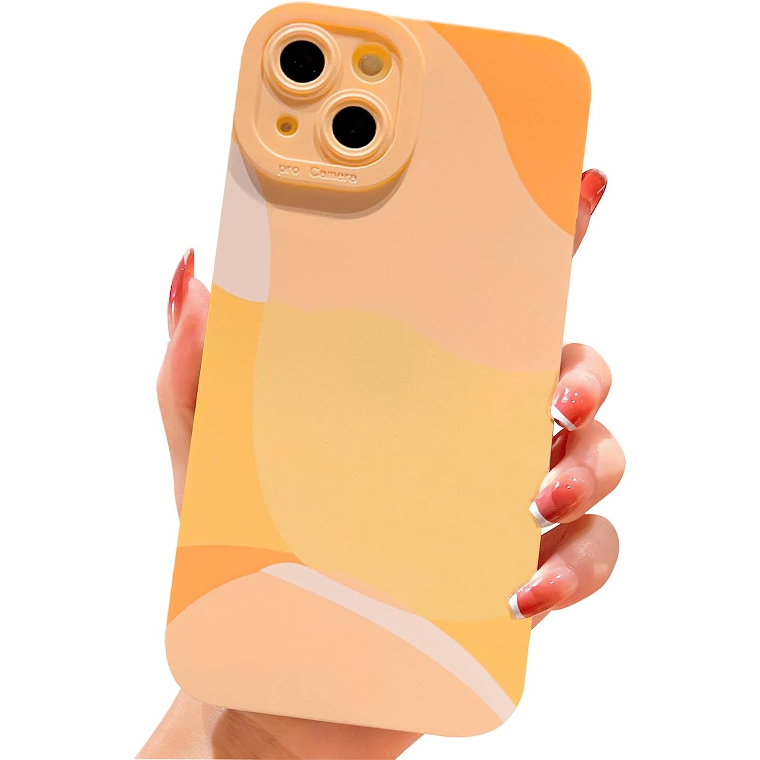 Compatible with iPhone 14 Case(No Fit iPhone 14 Plus 6.7 inch), Cute Painted Art Heart Pattern Full Camera Lens