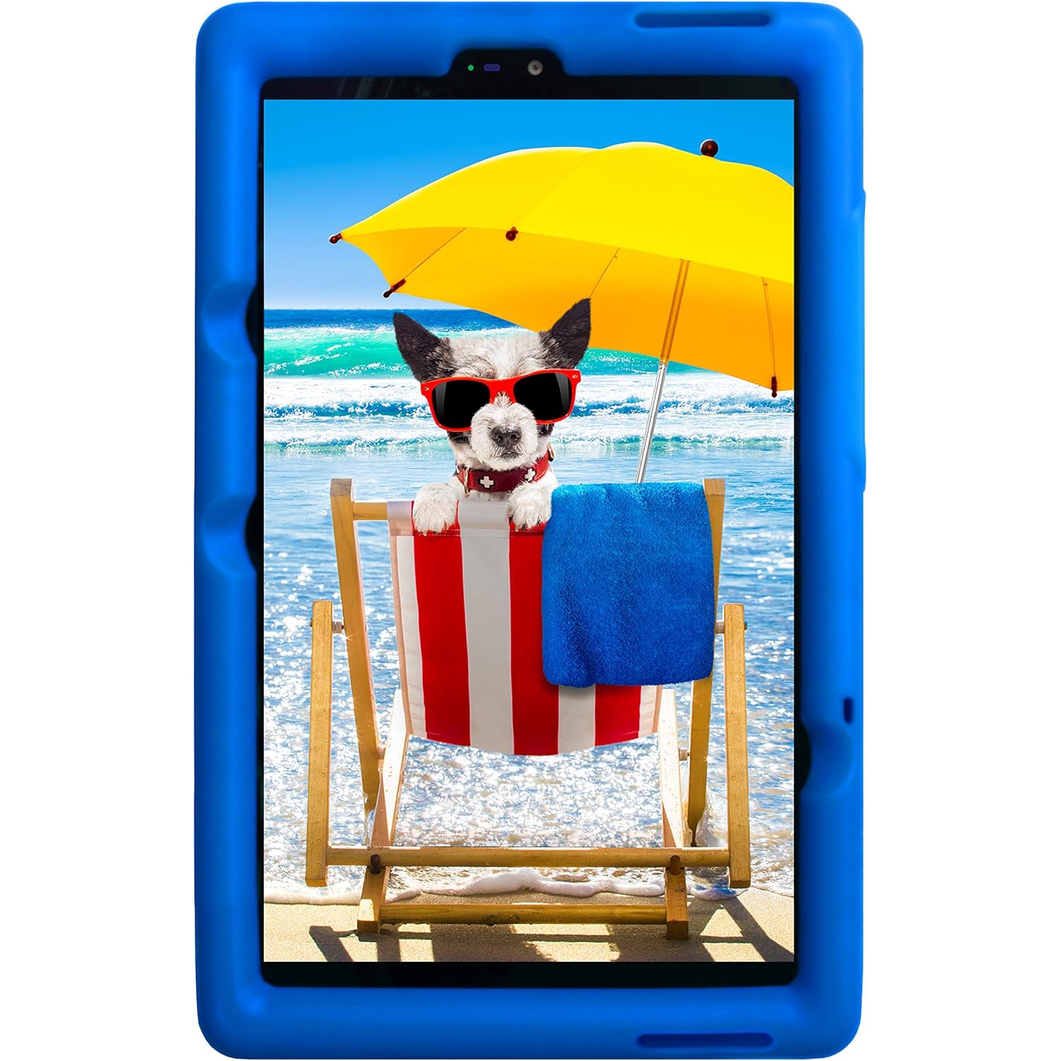 Bobj Rugged Tablet Case for Lenovo Tab M8 HD TB-8505FS Kid Friendly (Batfish Blue)