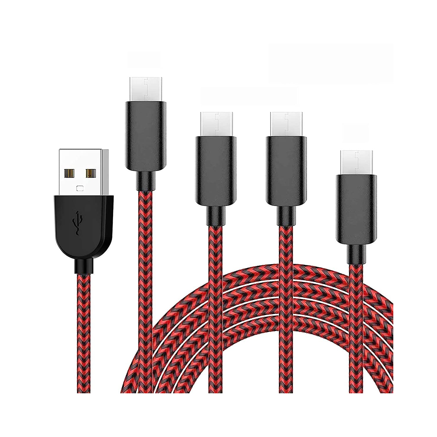 Type C Charging Cable Fast Charge (3FT 6FTx2 10FT) Type C Charger Cables 3.0A Fast Charging Cord for Samsung Galaxy S20