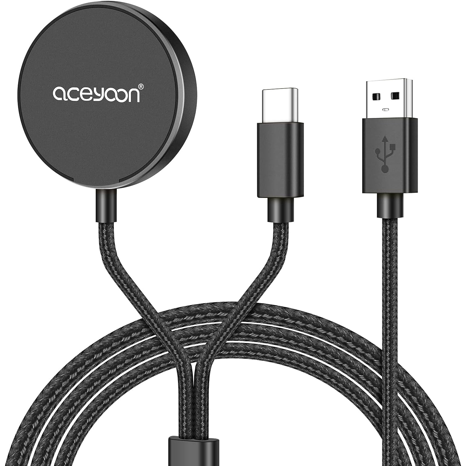 Watch Charger Cable Compatible for Samsung Galaxy Watch (1.5M/5FT 2 in 1 Dock)