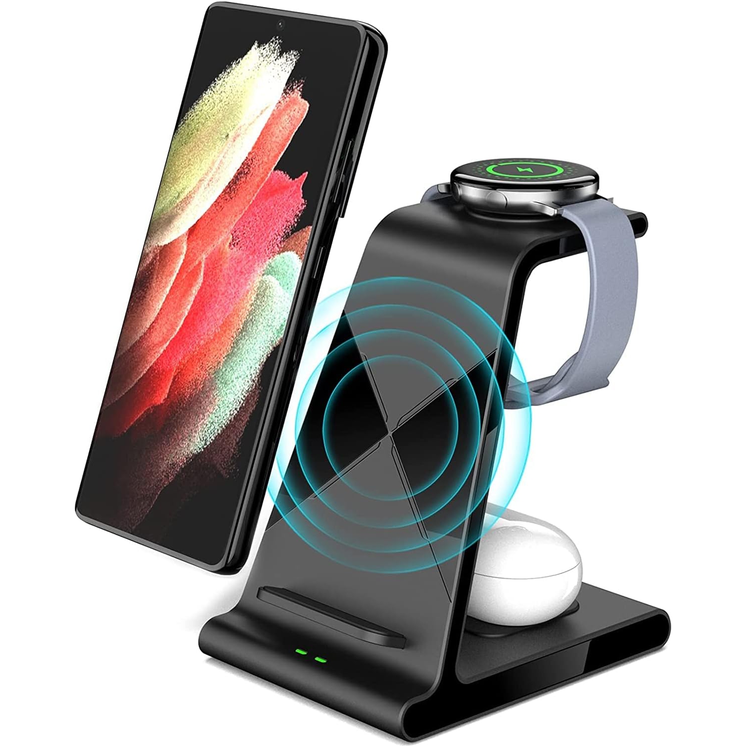 for Samsung Charging Station, Wireless Charger Samsung 3 in 1 Compatible for Samsung Galaxy S22/S21/S20/Note