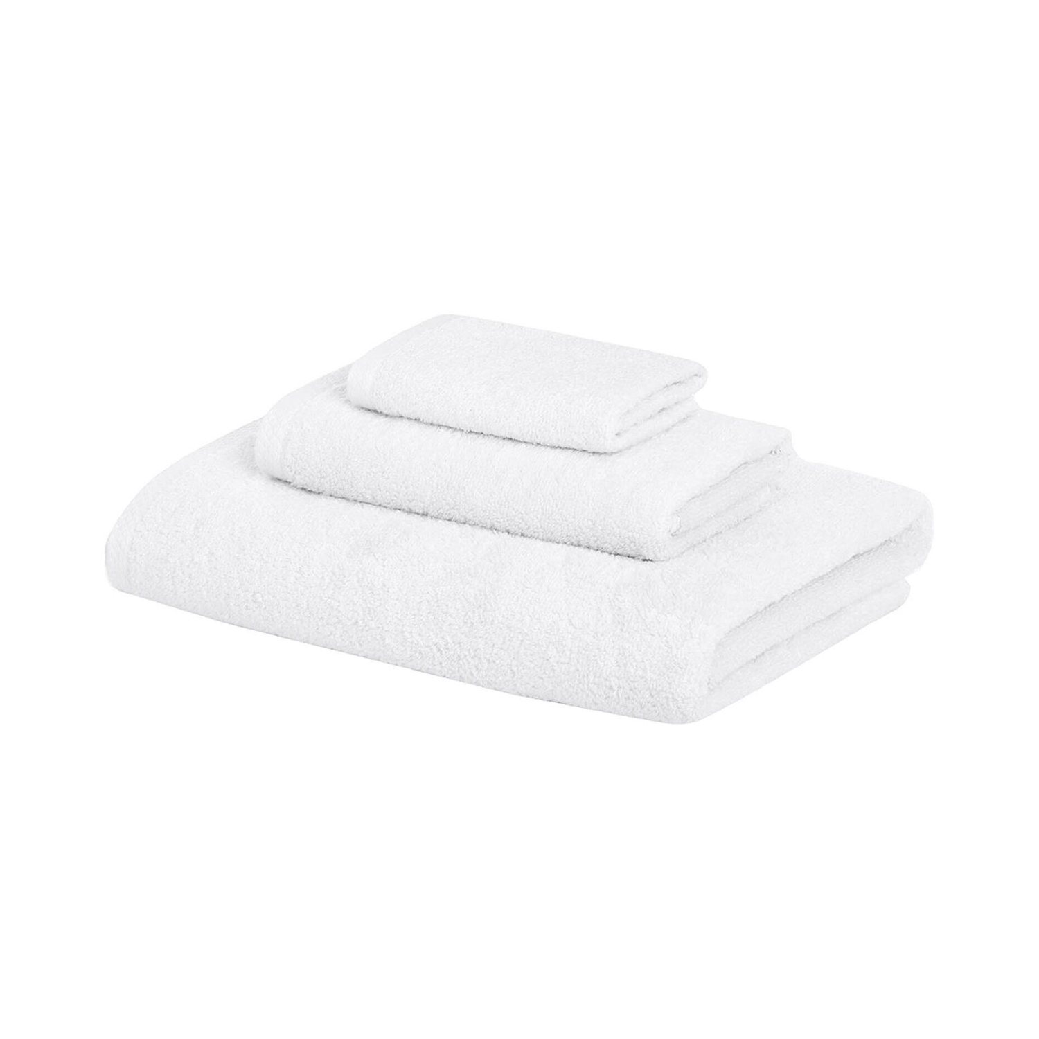 AmazonBasics 12x27 Inches Ultra-Absorbent Quick-Dry Towel Set of 3 - White