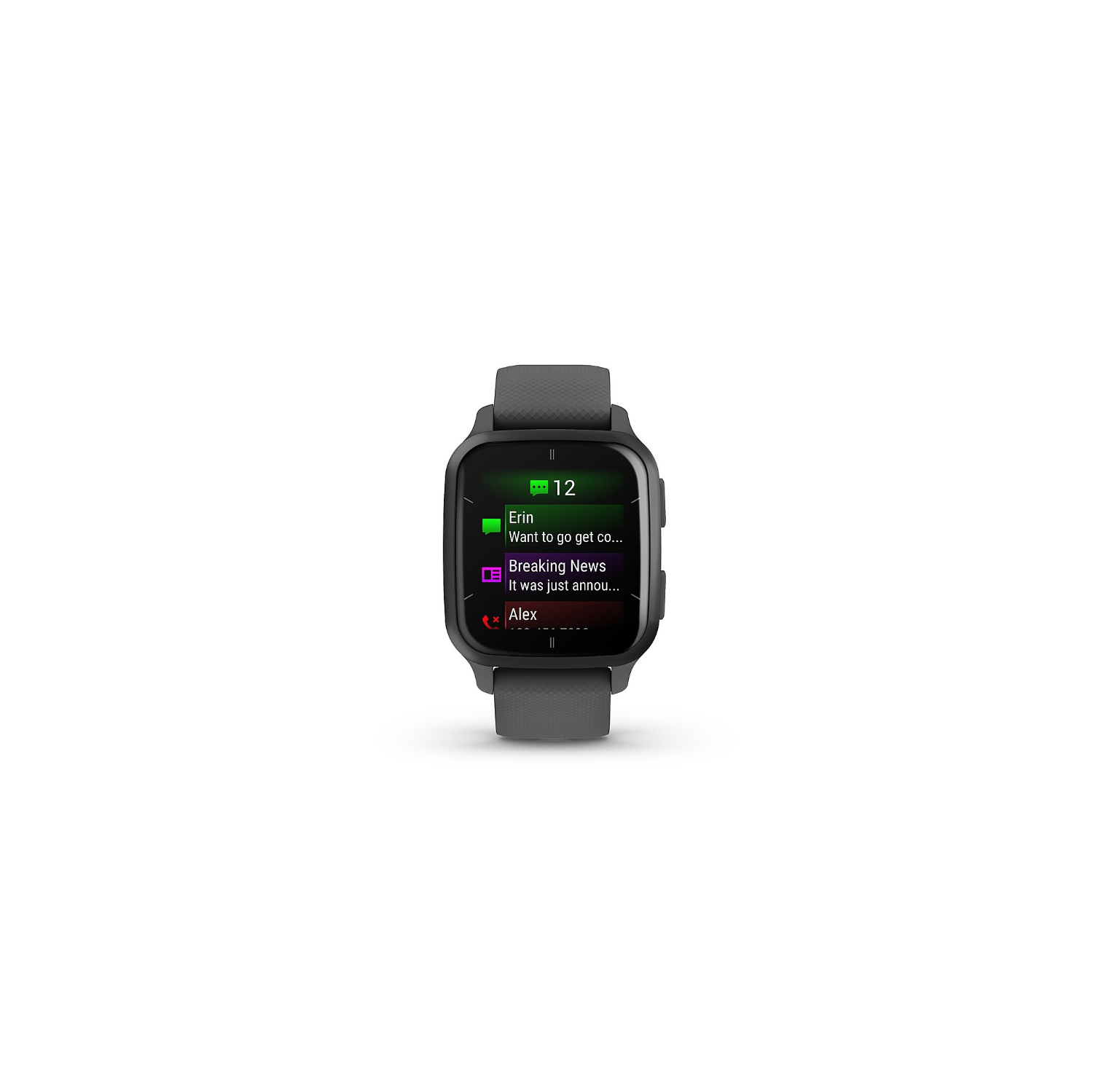 Open Box - Garmin Venu Sq 2 GPS Smartwatch 40mm Fiber-reinforced polymer - Slate