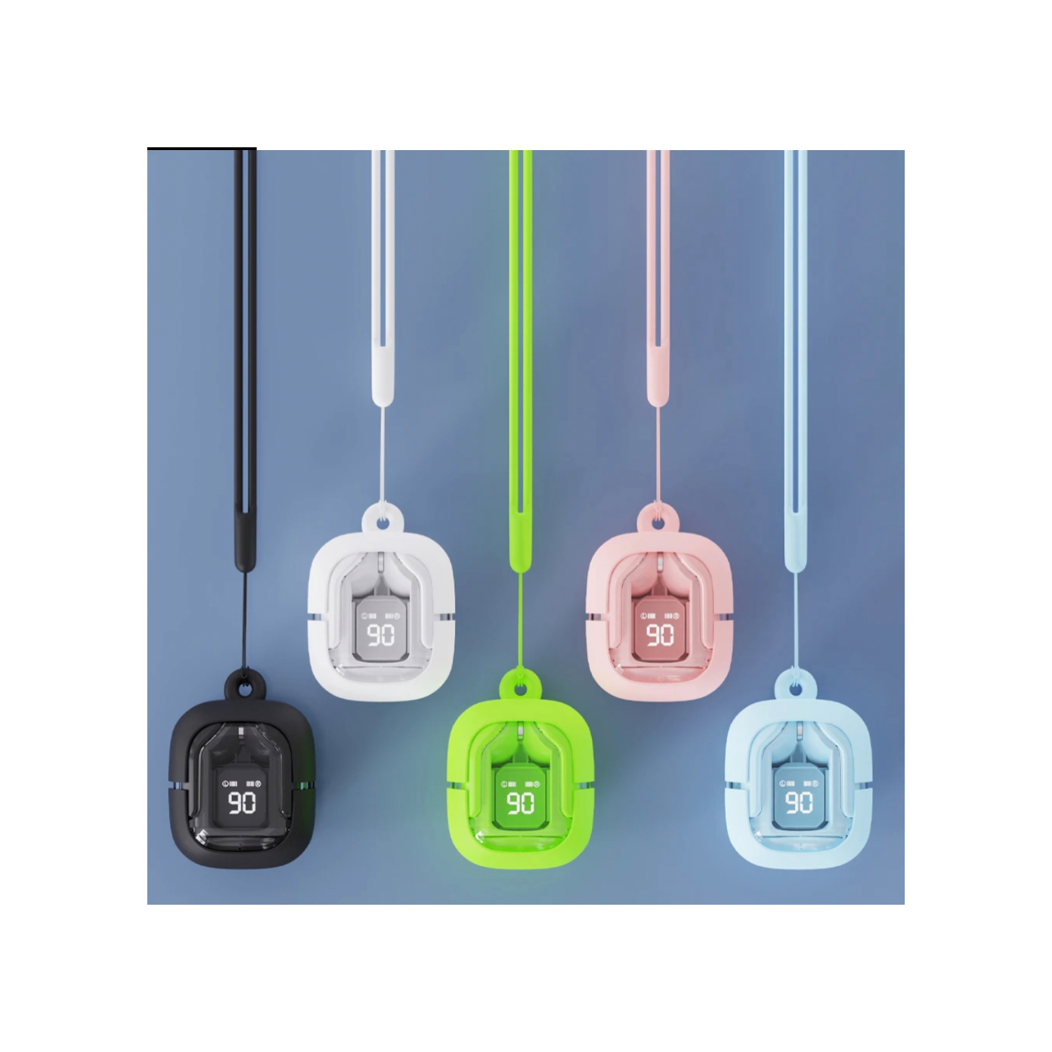 TUTT T6 BT 5.3 Earbuds True Wireless Headset Stereo Headphones In Ear Earphone With Digital Display and Transparent Case. Dual Microphone with Active