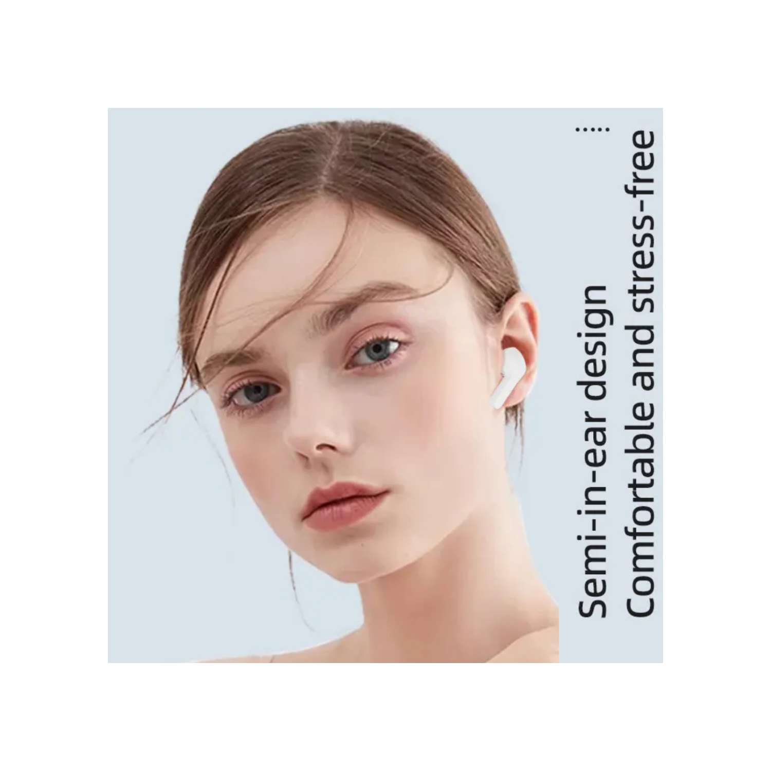 TUTT T6 BT 5.3 Earbuds True Wireless Headset Stereo Headphones In Ear Earphone With Digital Display and Transparent Case. Dual Microphone with Active