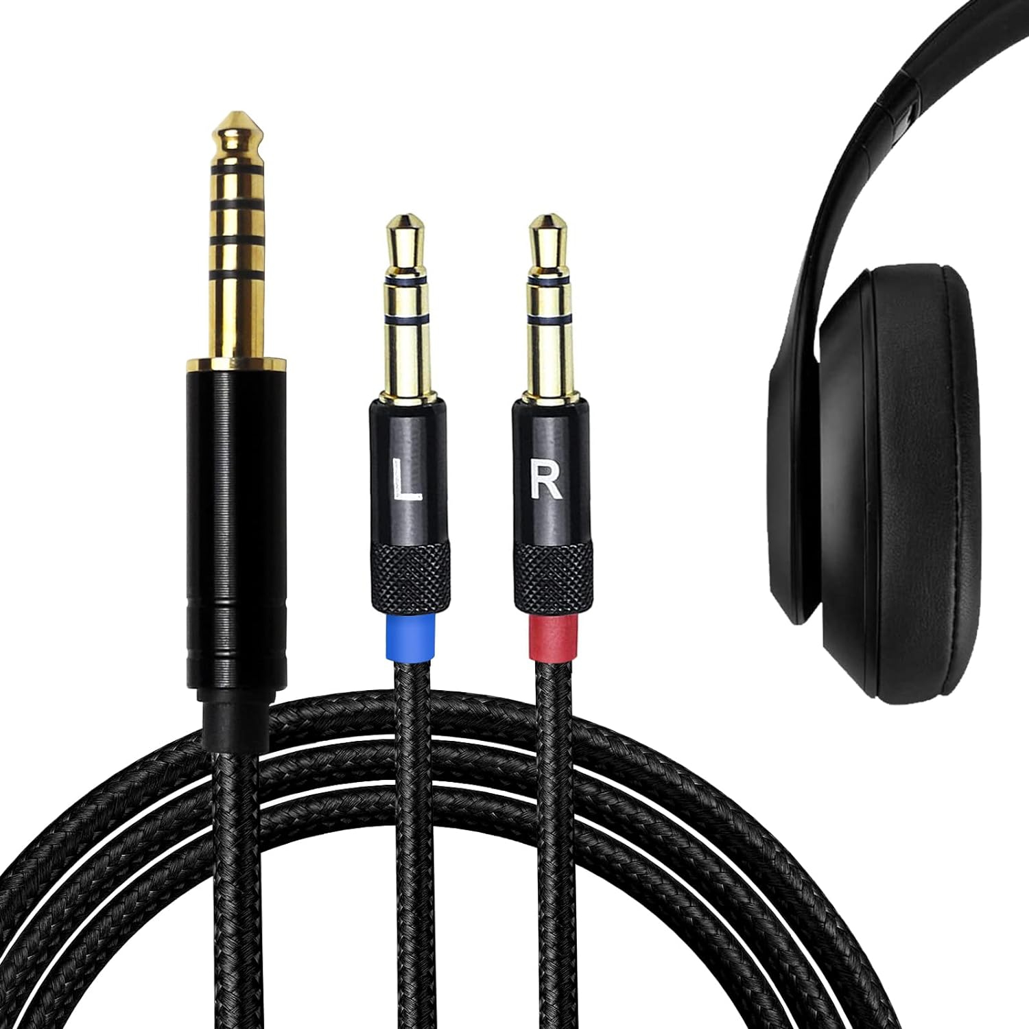 4.4mm Upgrade Replacement Cable for Hifiman Sundara/ANANDA-BTHE4XX/HE-400i/560/OneOdio Pro-10 Headphone