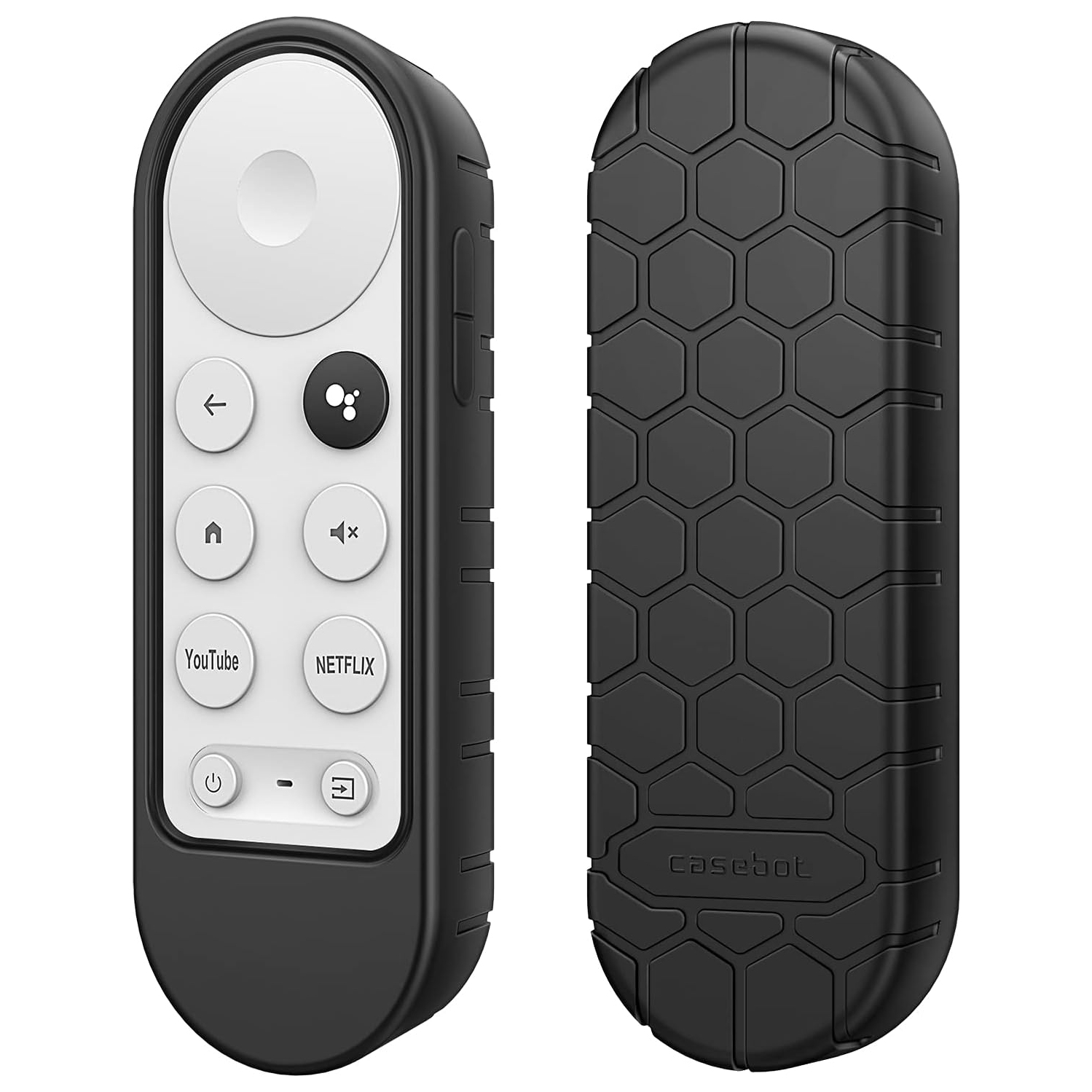 Protective Case for Chromecast with Google TV 2020 Voice Remote - CaseBot Lightweight (Anti-Slip) Shockproof