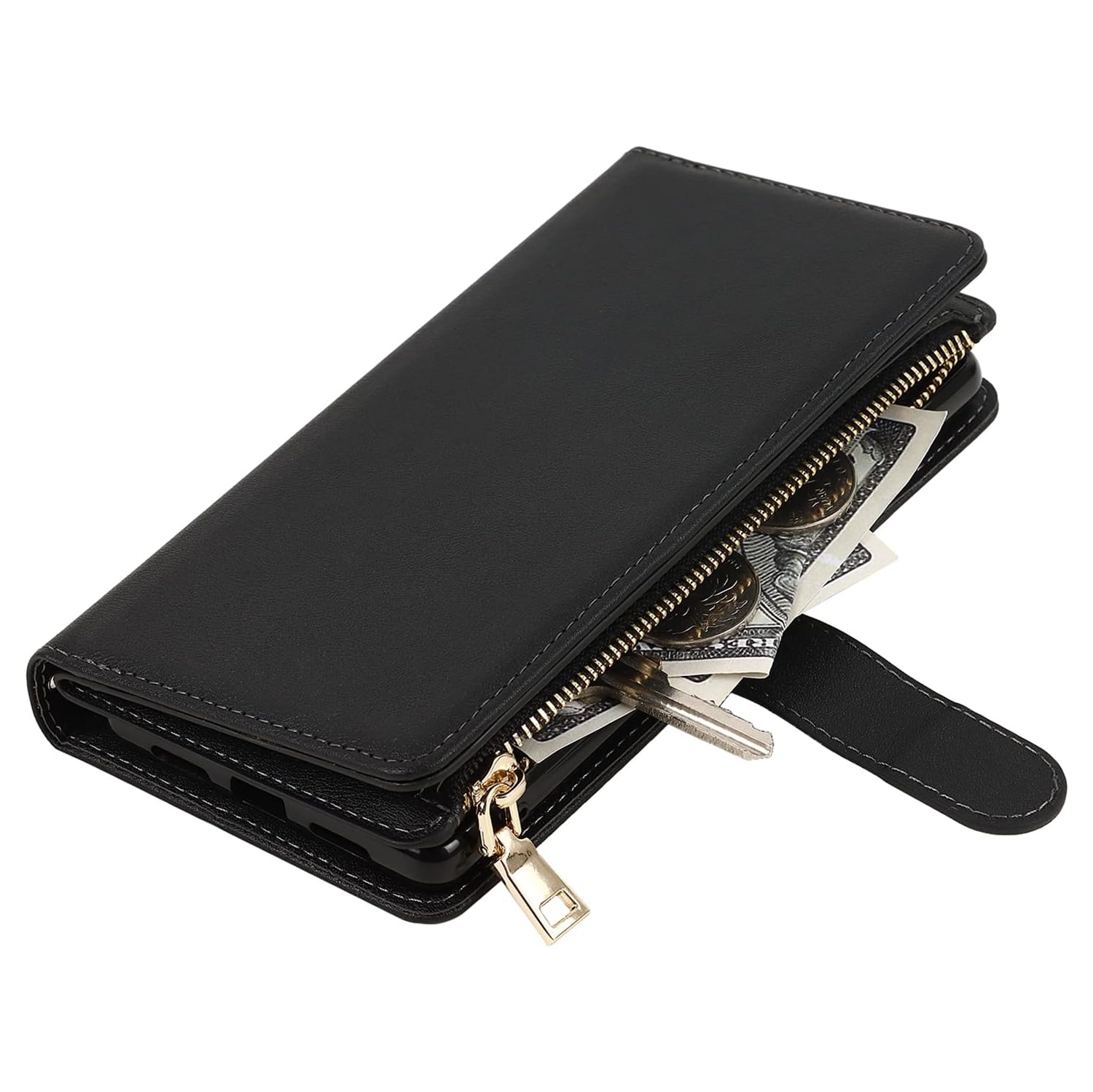 Étui pour femmes avec dragonne pour Pixel 6a de Google, étui portefeuille Pixel 6a de Google avec porte-carte