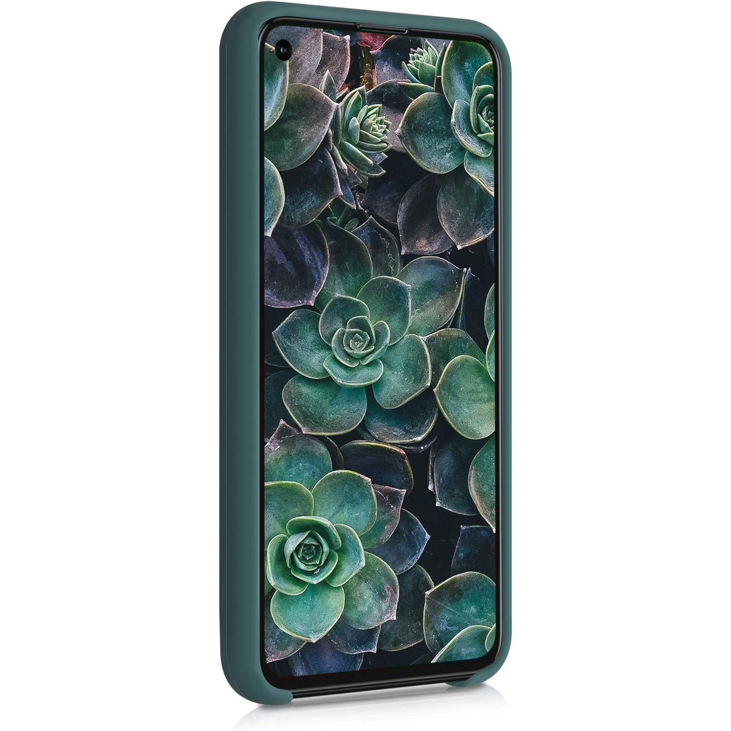 Case Compatible with Google Pixel 5 Case - TPU Silicone Phone Cover with Soft Finish - Blue Green