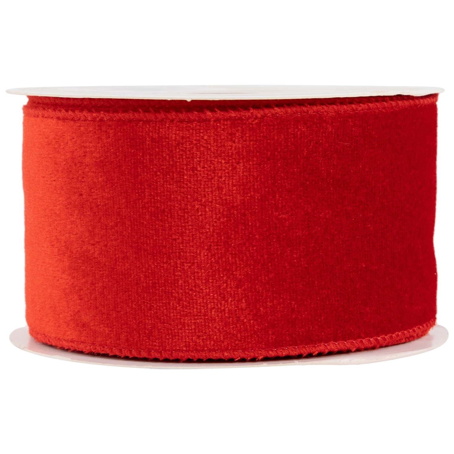 Solid Red Wired Craft Christmas Ribbon 2.5" x 10 Yards
