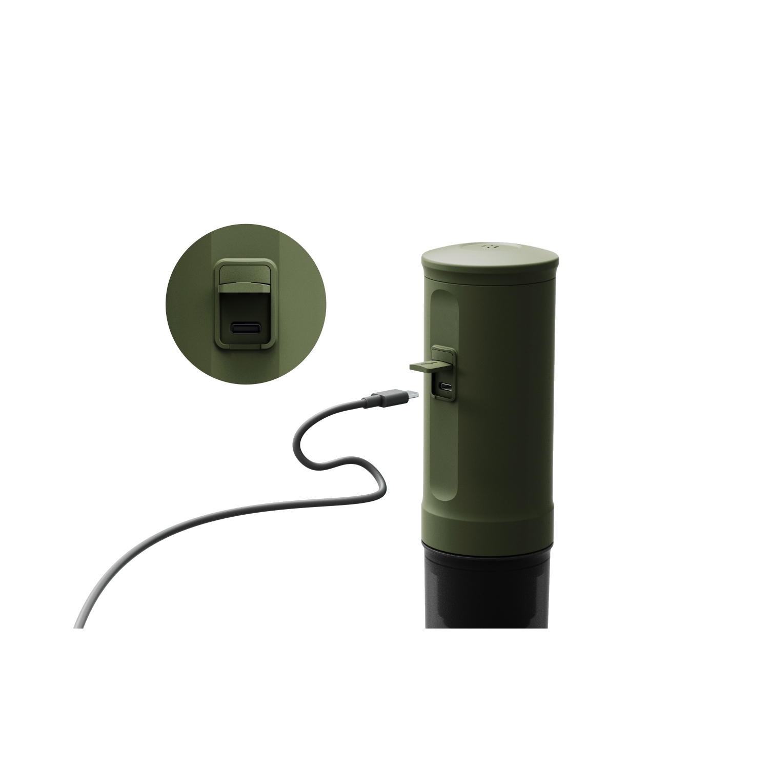 Machine à espresso électrique portative Nano d'Outin, 3 min chauffage rapide, mini petit format, cadeau de Noël, cafetière, capsule NS et café moulu