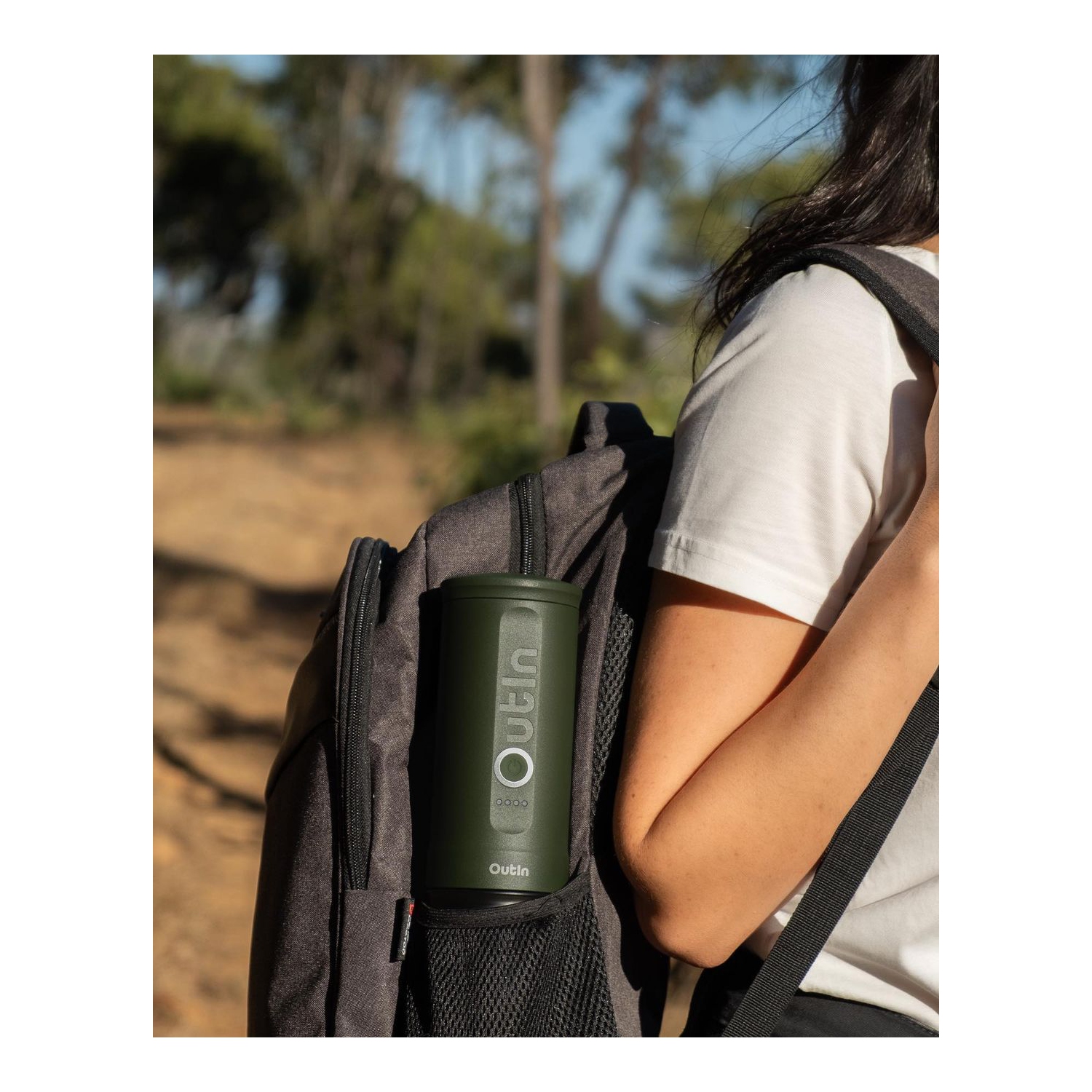 Machine à espresso électrique portative Nano d'Outin, 3 min chauffage rapide, mini petit format, cadeau de Noël, cafetière, capsule NS et café moulu