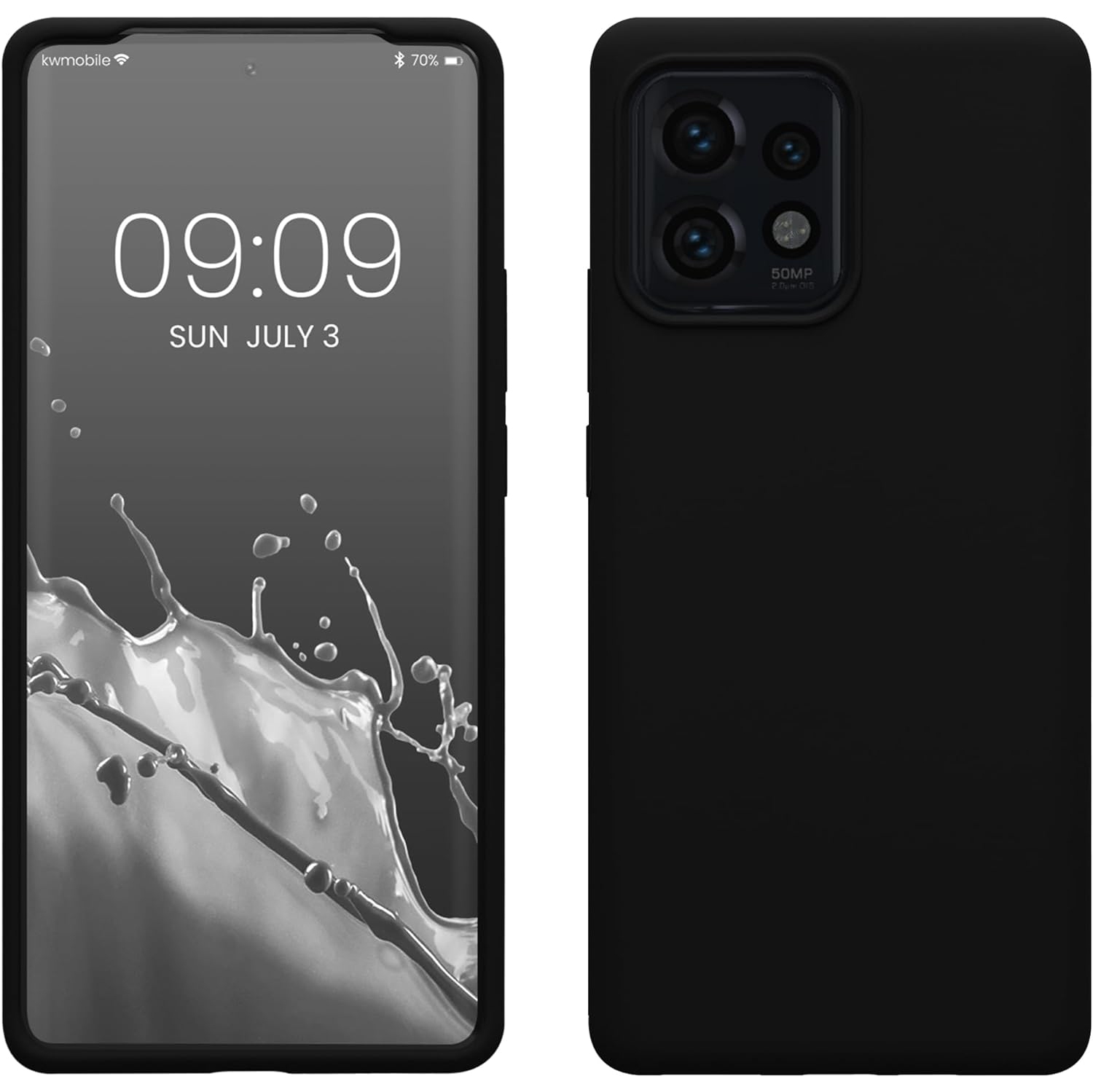 Étui compatible avec l'étui pour Edge 40 Pro/Edge+ de Motorola - Étui en silicone TPU avec fini doux -