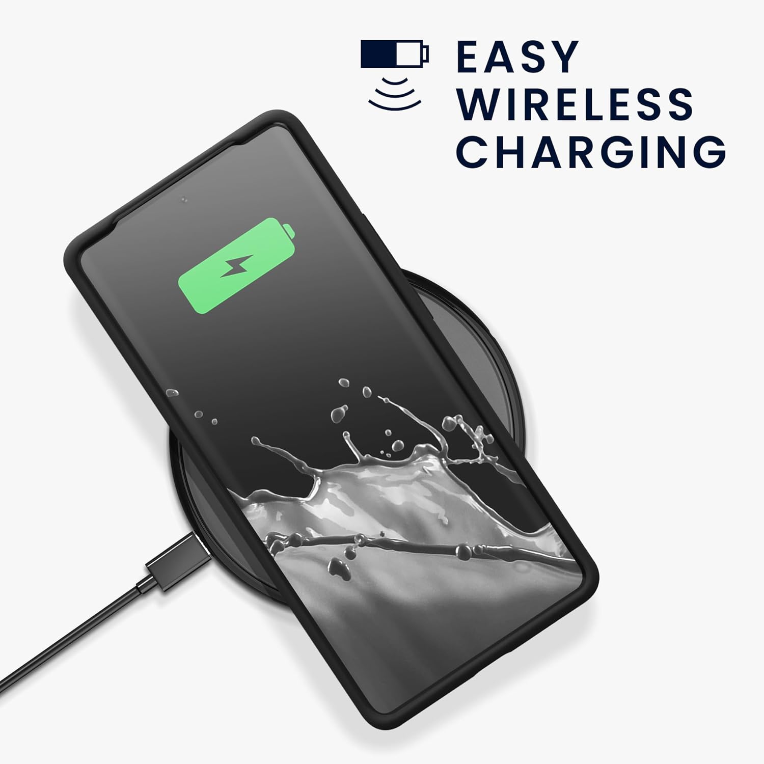 Étui compatible avec l'étui pour Edge 40 Pro/Edge+ de Motorola - Étui en silicone TPU avec fini doux -