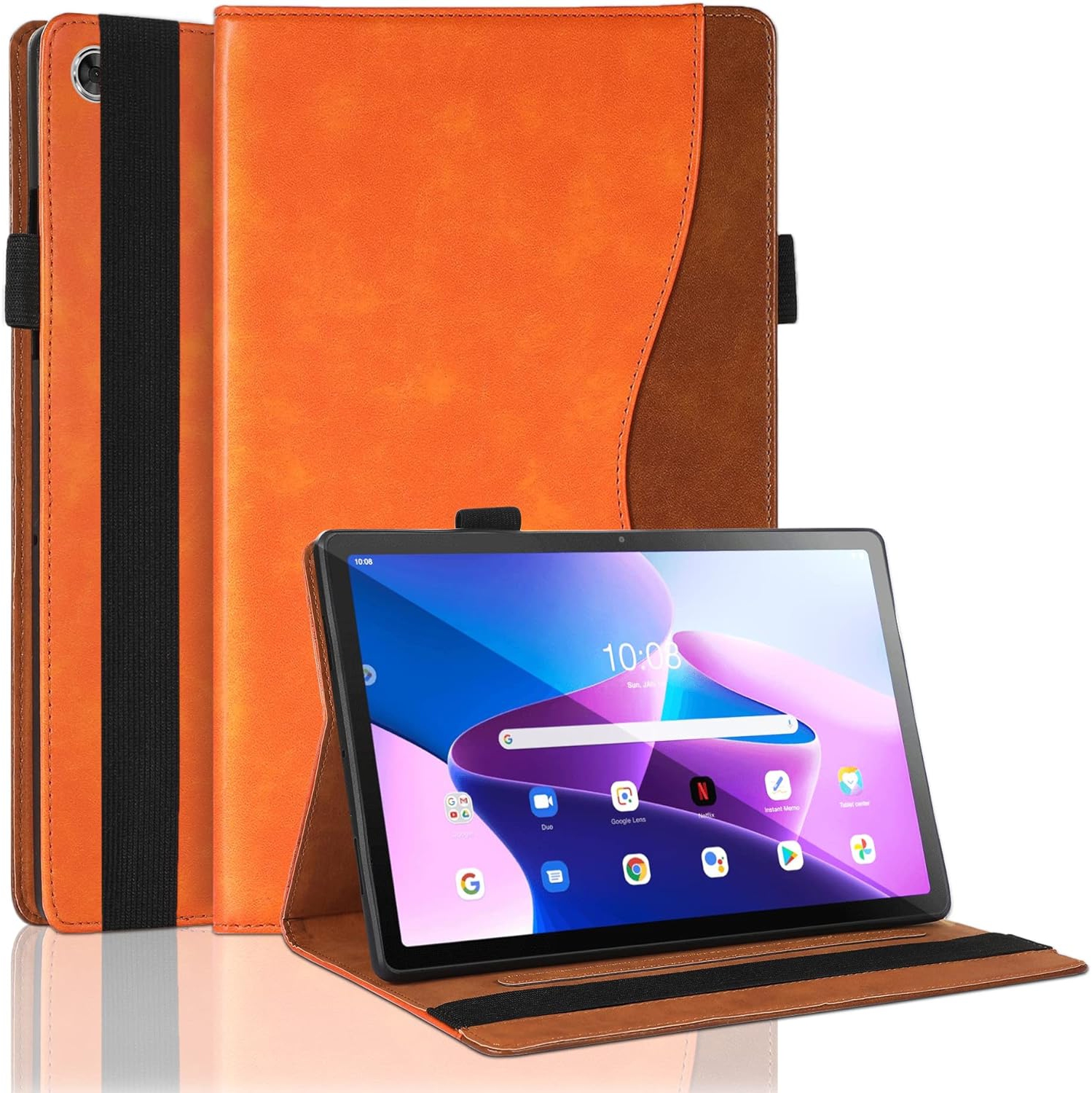 Flip Case for Lenovo Tab M10 Plus 10.6 inch 3rd Gen (2022) Premium PU Leather Folio Flip Cover with Multi-Angle Stand