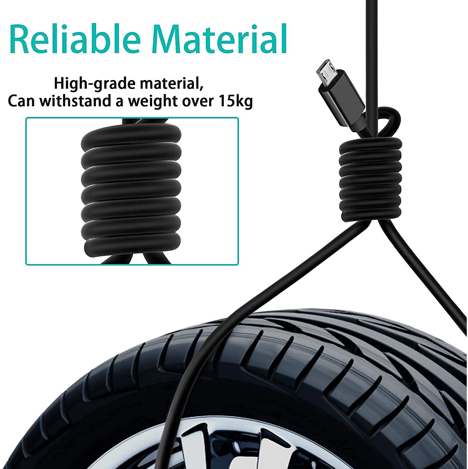 Micro USB Cable, Android Charging Cable 6FT Long Fast Charging Speed Micro USB Charger Cable, Compatible