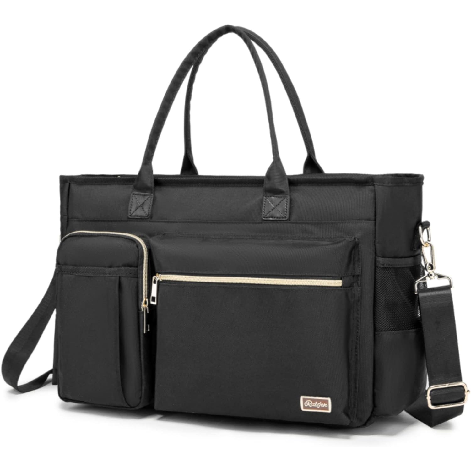 Nurse Tote Bag for Work with Padded 15.6” Laptop Sleeve, Medical Supplies Shoulder Bag for Home Health Care