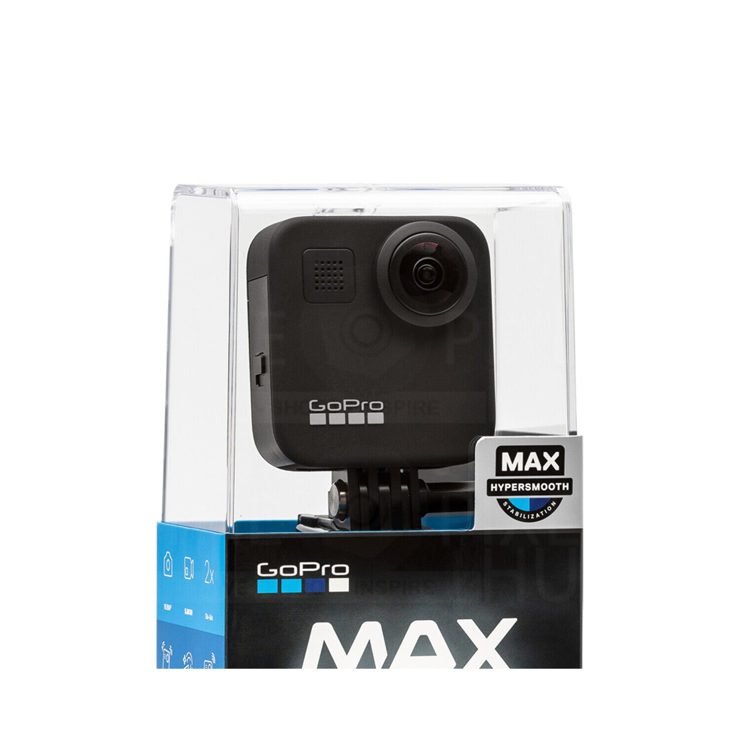 GoPro MAX 360 Waterproof Action Camera + 32GB + Chest and Head Strap Bundle  