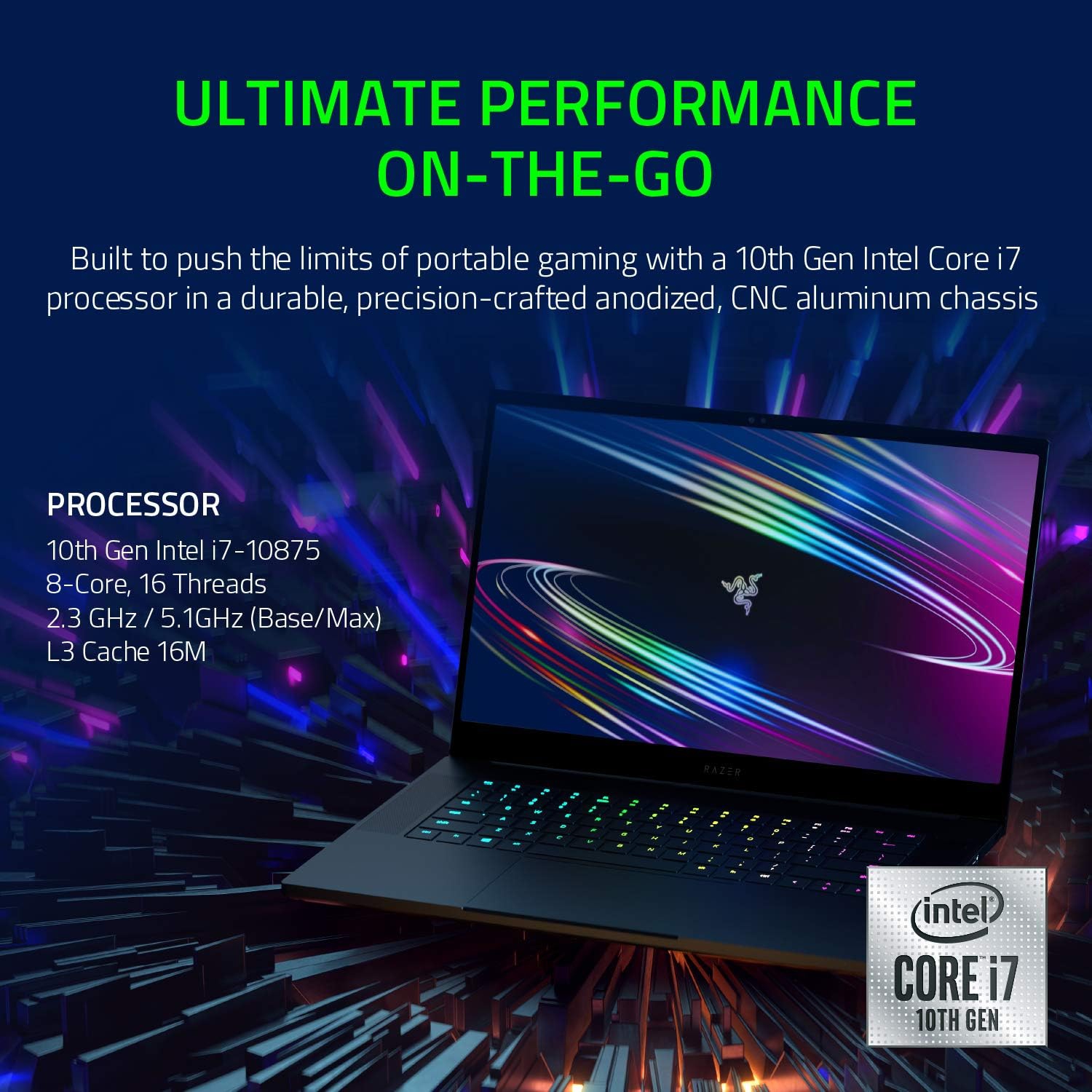 Razer Blade 15 Advanced Gaming Laptop 2020: Intel Core i7-10875H 8