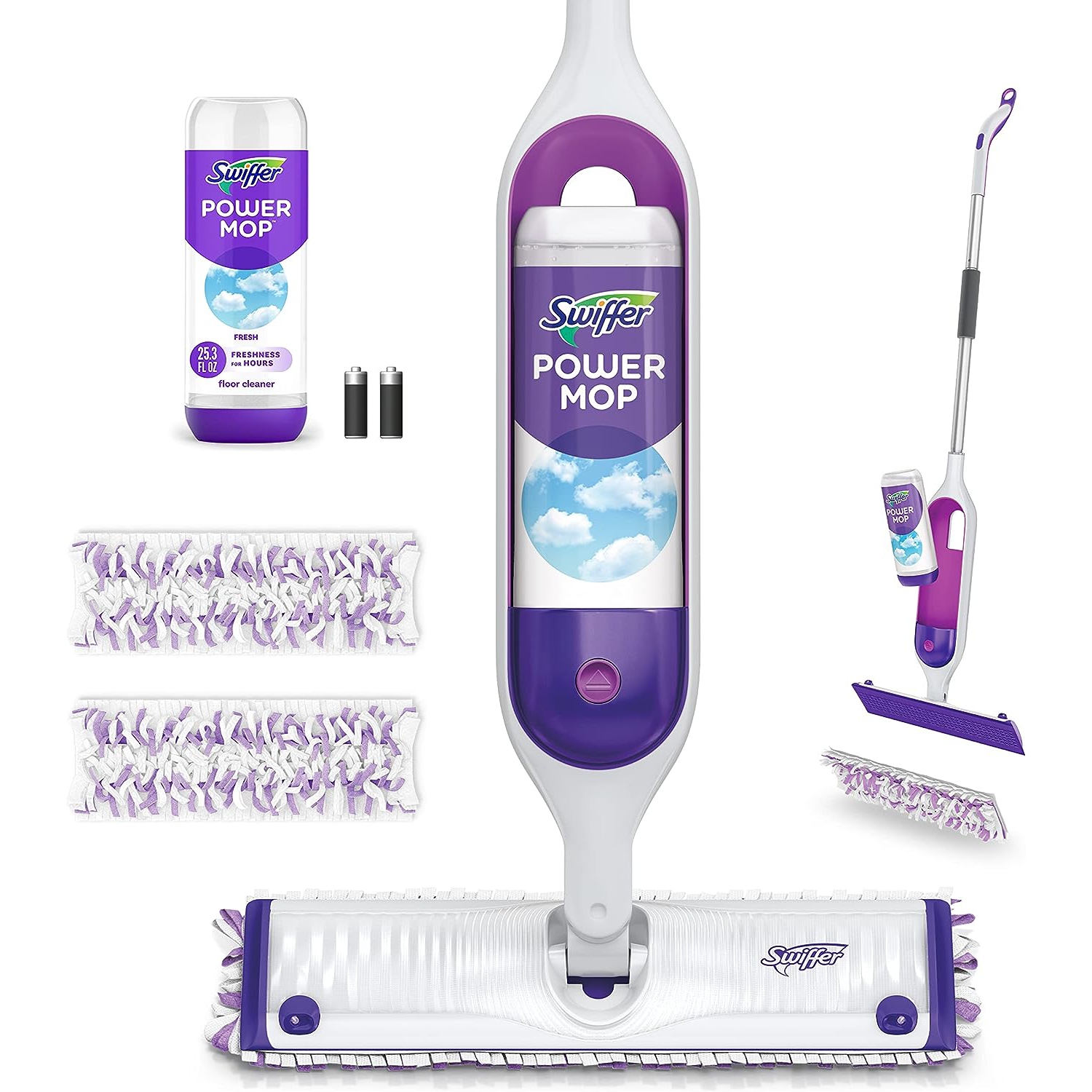 Swiffer PowerMop Multi-Surface Mop Kit for Floor Cleaning