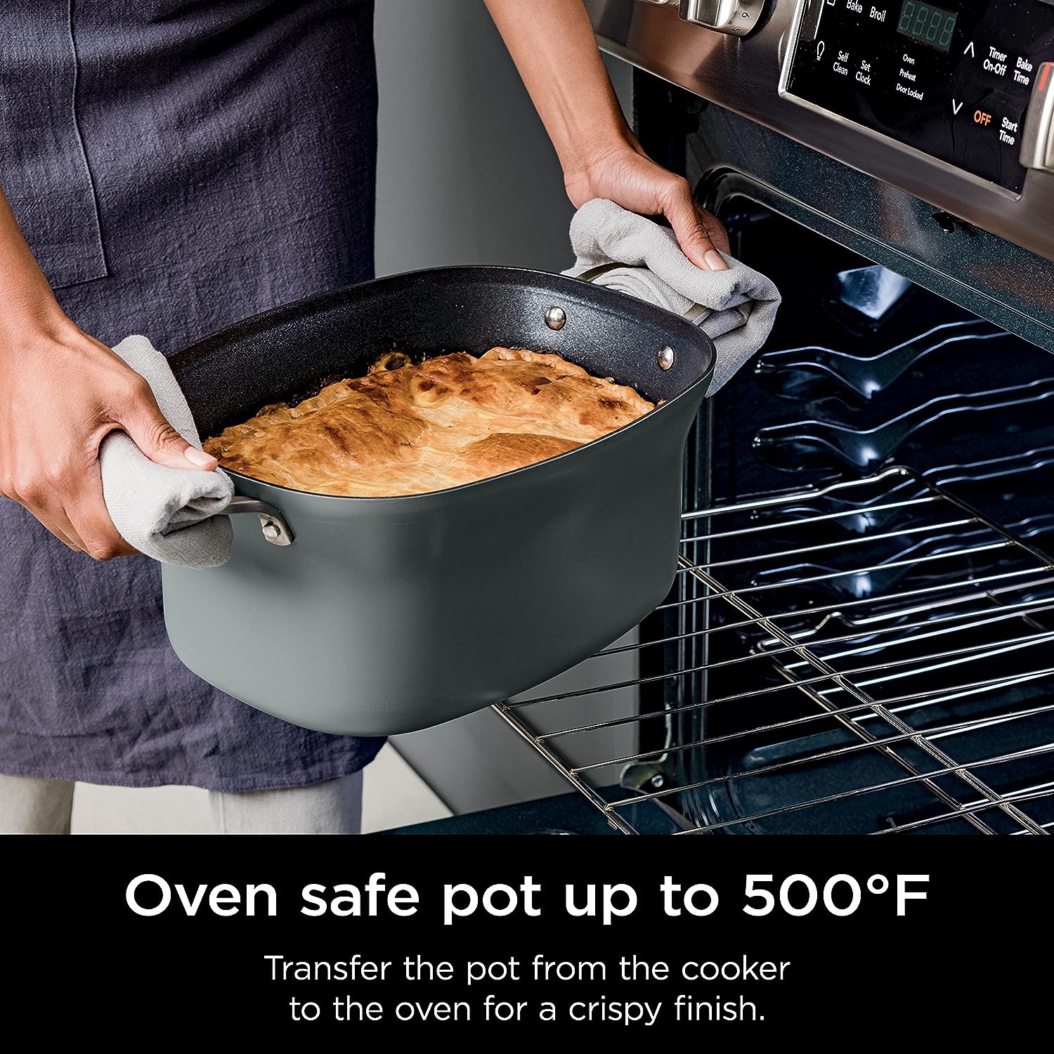 Ninja MC1001C Foodi PossibleCooker PRO 8.5 Quart Multi-Cooker, with 8-in-1 Slow Cooker, Dutch Oven, Steamer & More, Glass Lid & Integrated Spoon,