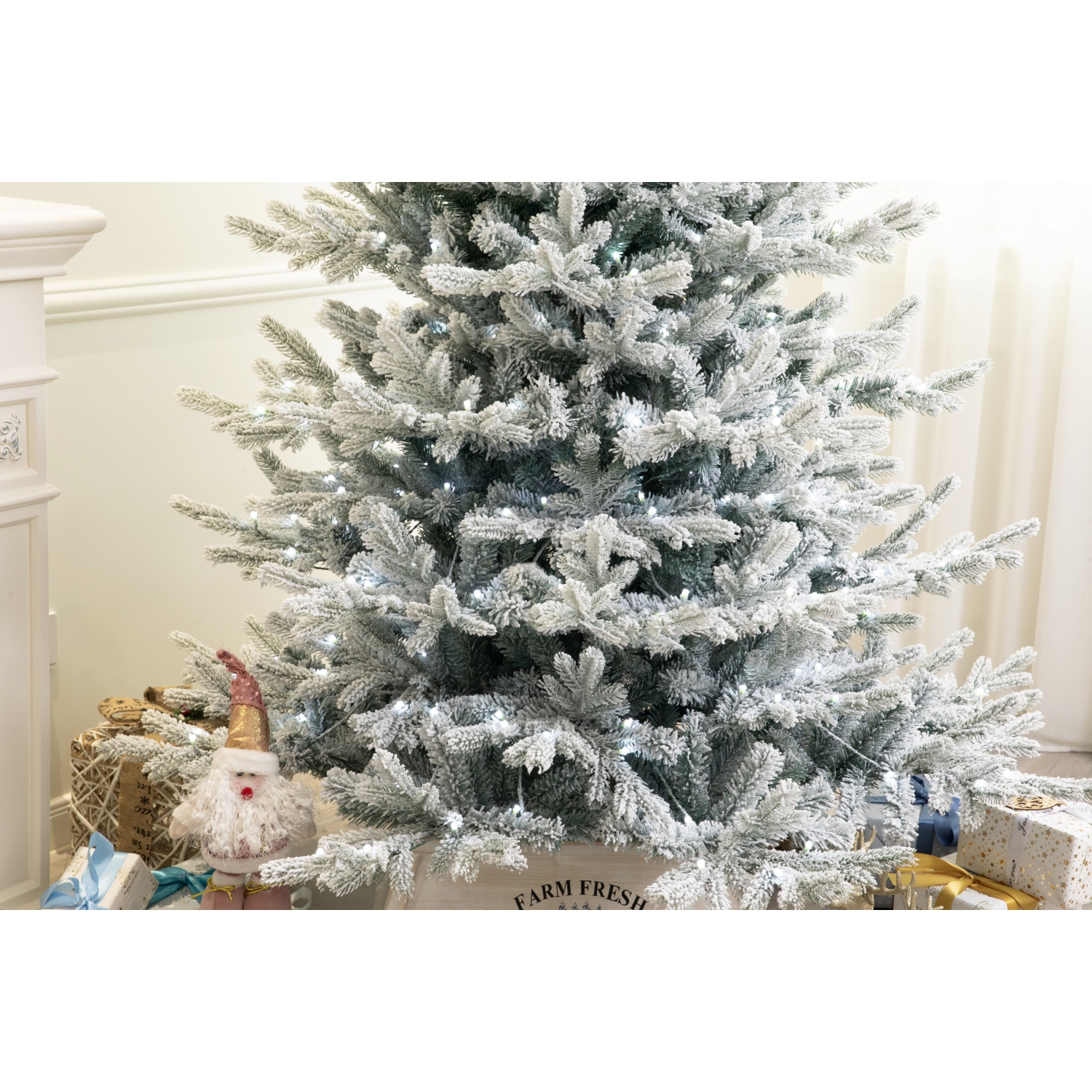 Arbre de Noël artificiel en épinette bleue Holiday Stuff, 8 pi, illuminé