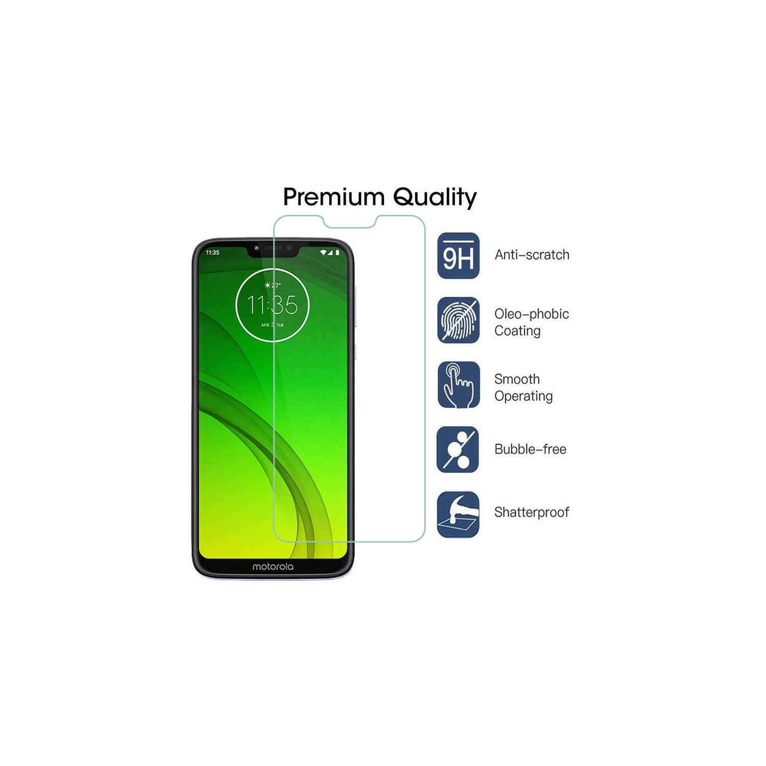 Motorola Moto G9 / G9 Play - Premium Real Tempered Glass Screen Protector Film