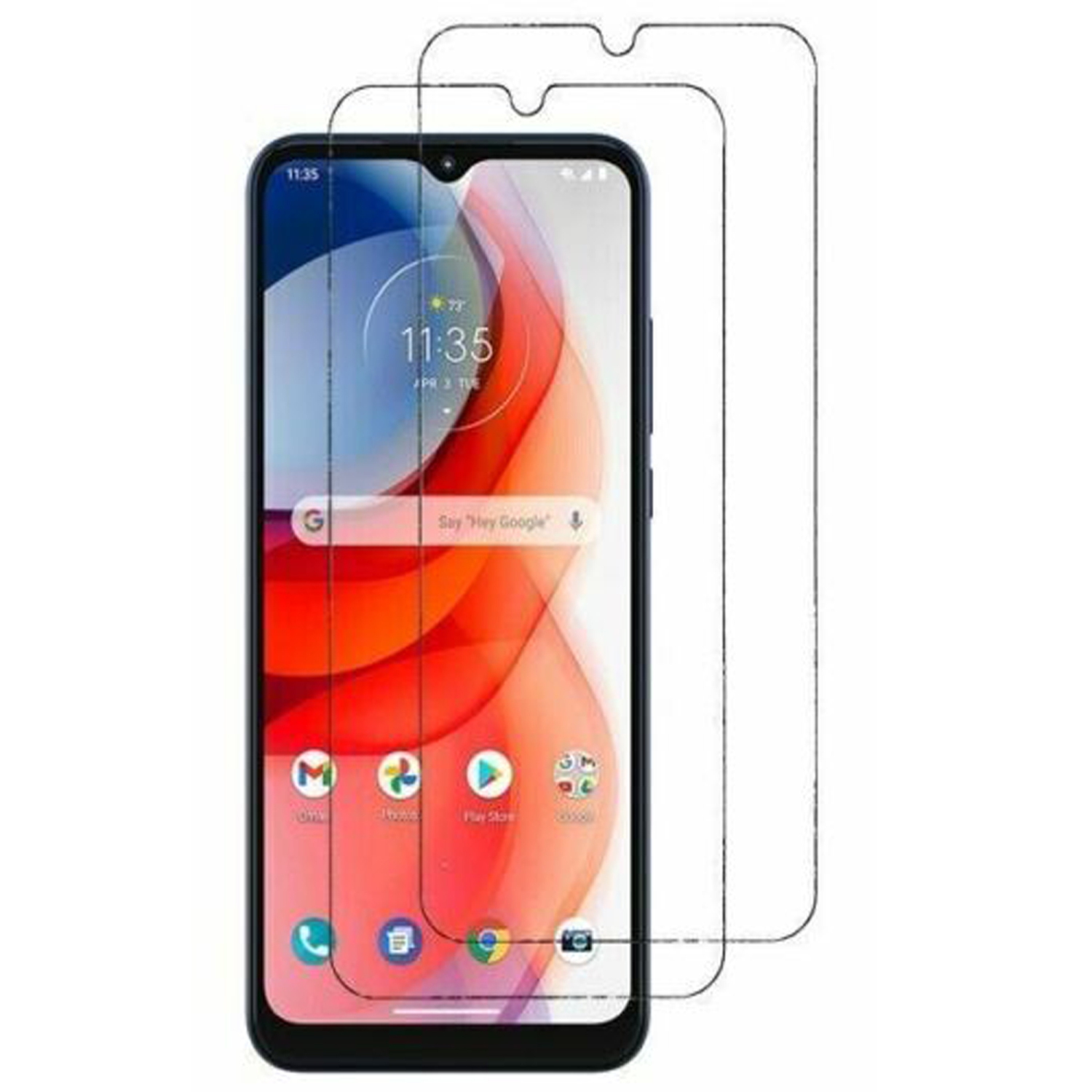 (2 Pack) Designed for Motorola Moto G Play Tempered Glass Screen Protector, Anti Scratch, Bubble