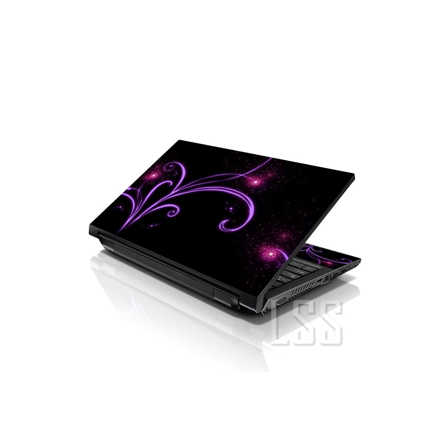 LSS 15 15.6 Inches Laptop Notebook Skin Sticker with 2 Wrist Pads - Reusable Cover Protector Vinyl Sticker Cover Decal Fits 13" - 16" - Abstract