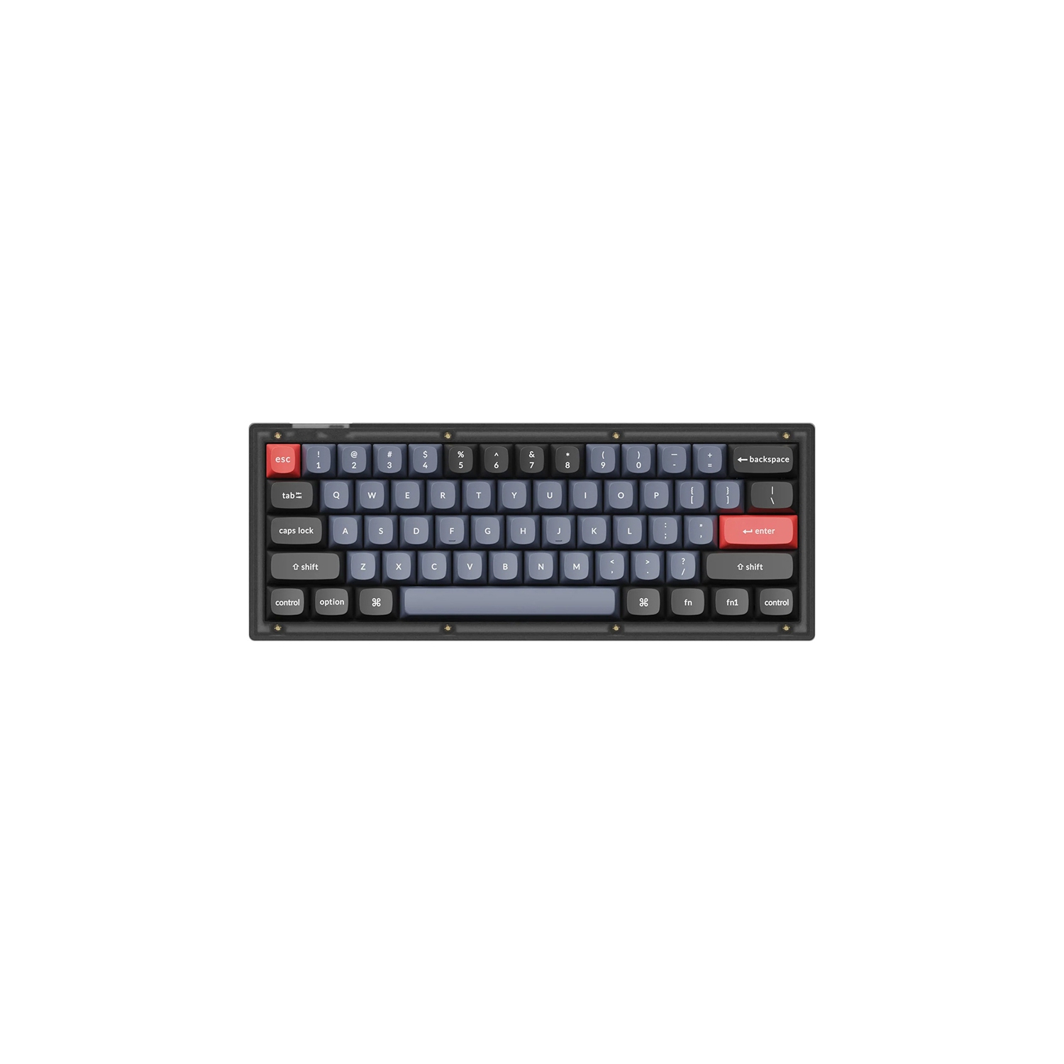 Keychron V4 Hotswap Mechanical Keyboard - RGB - Frosted Black - K Pro Red - 60% Mini - Windows Mac OS (V4-A1)