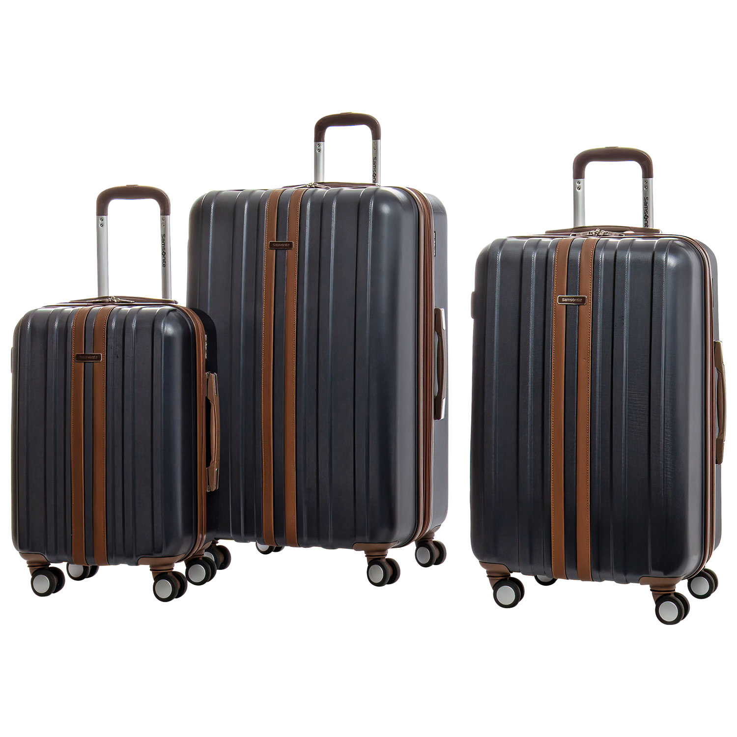 Samsonite Spectacular LTD 3-Piece Hard Side Expandable Luggage Set - Navy/Brown