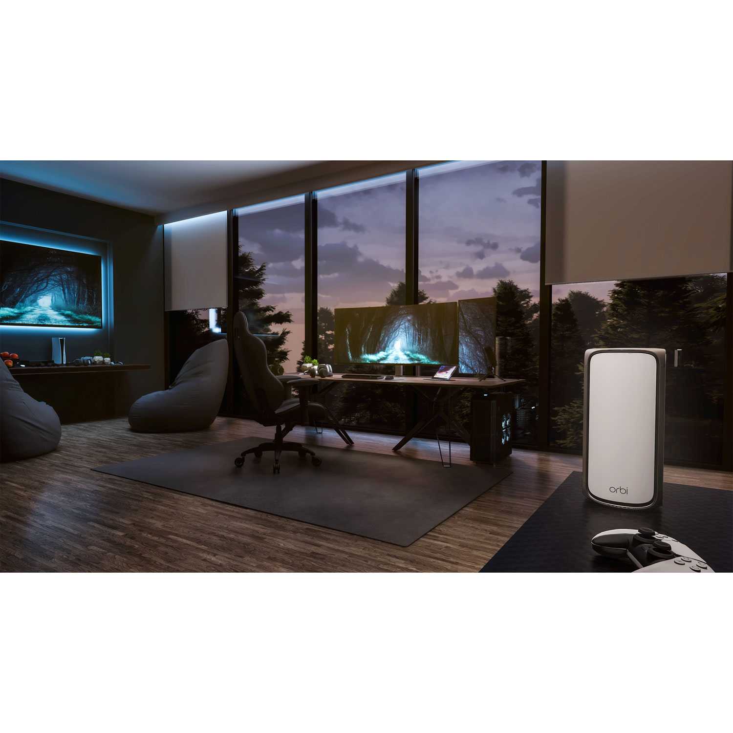 NETGEAR Orbi Quad-Band Whole Home Mesh Wi-Fi 7 Add-on Satellite