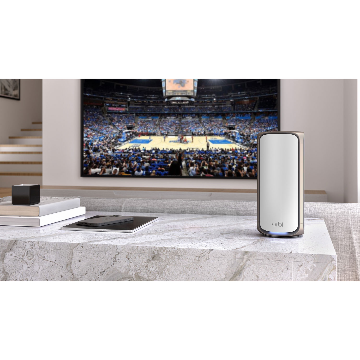 NETGEAR Orbi Quad-Band Whole Home Mesh Wi-Fi 7 Add-on Satellite