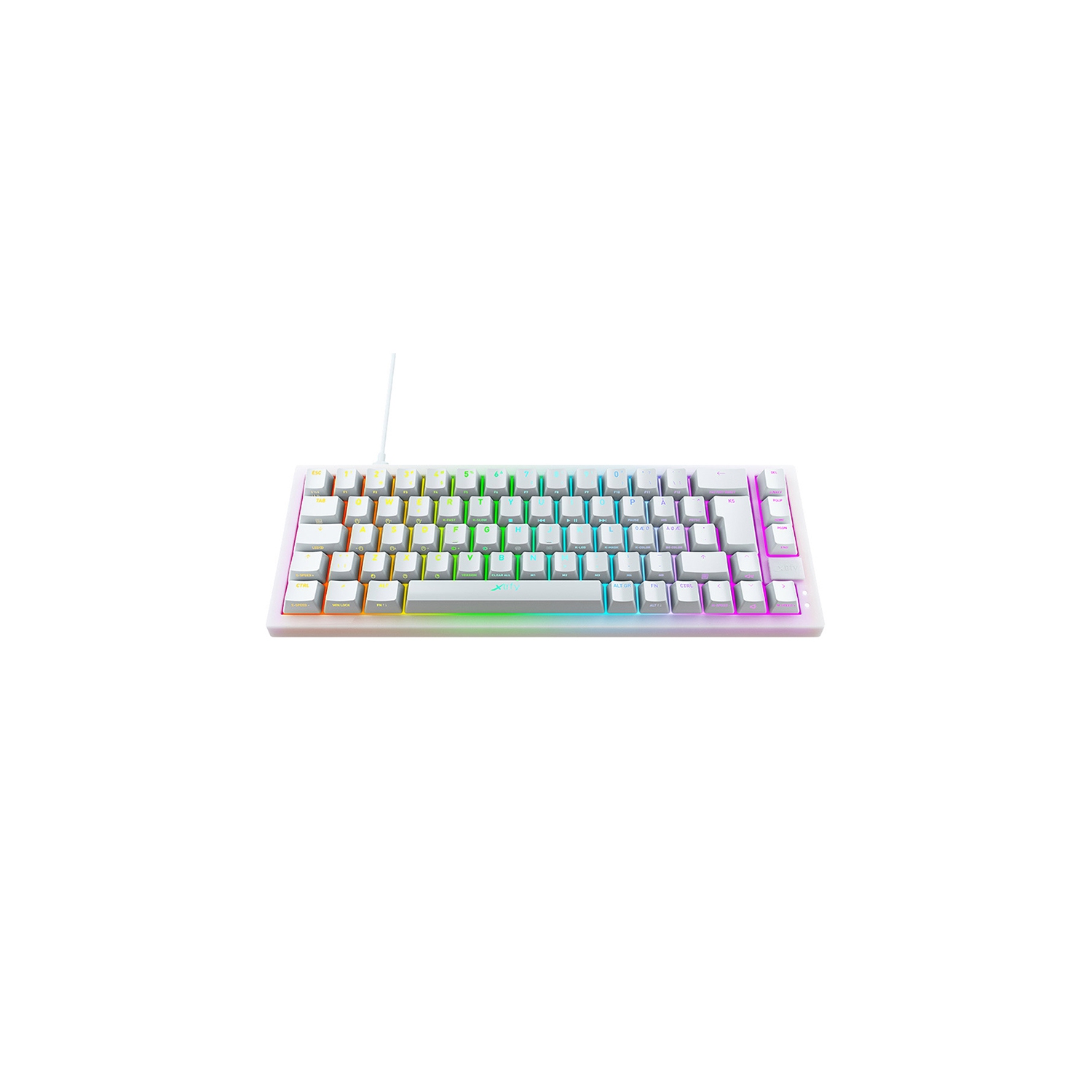Xtrfy K5 Hotswap RGB - Blanc - Kailh Red - SF