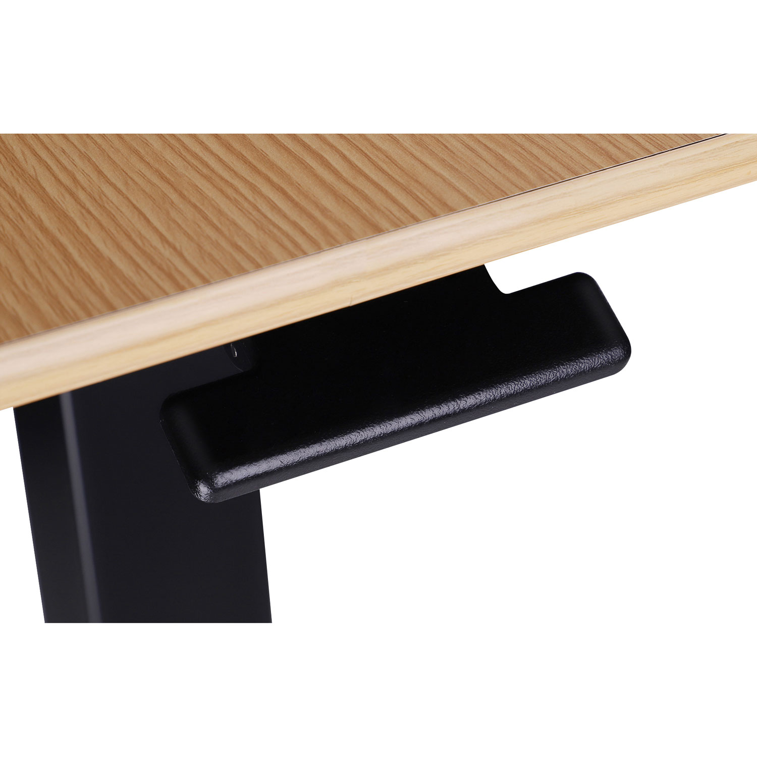 Bureau assis/debout électrique à hauteur ajustable et portatif de 28 po de LjubLjana - Bois