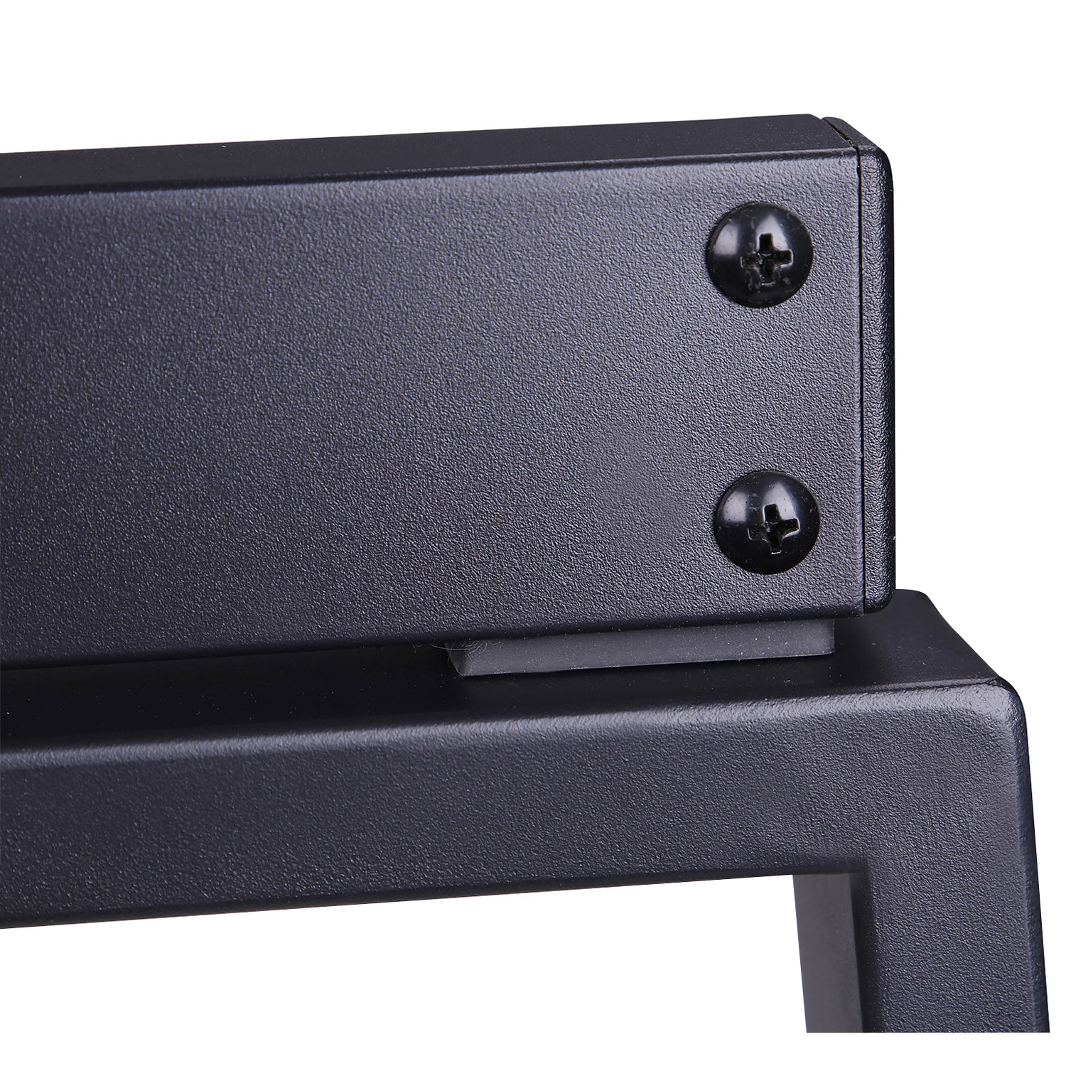 Bureau ergonomique à hauteur ajustable et portatif de 46 po de largeur de Rocelco avec plateau pour clavier - Noir