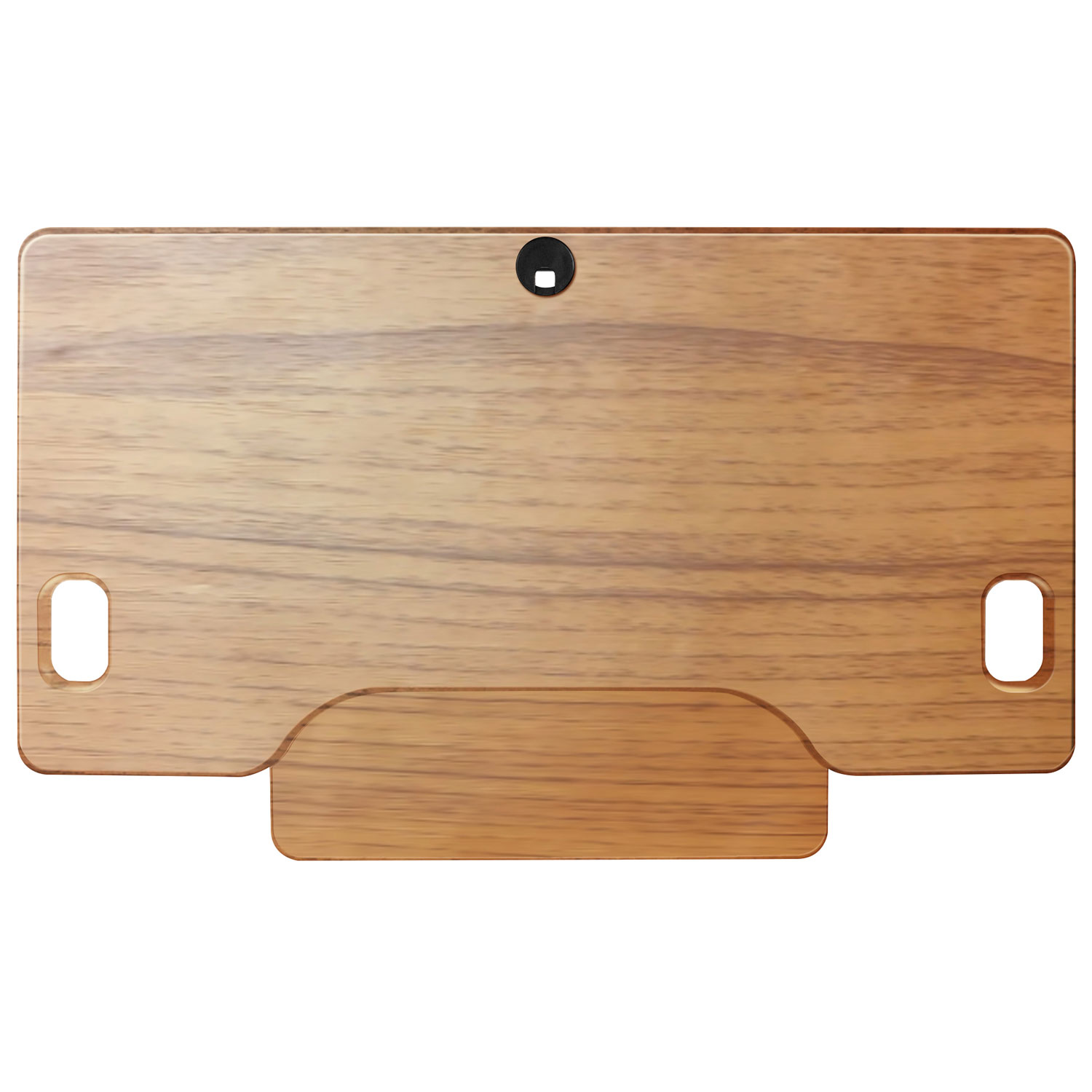 Rocelco 46"W Ergonomic Adjustable Desk Riser with Keyboard Tray - Brown