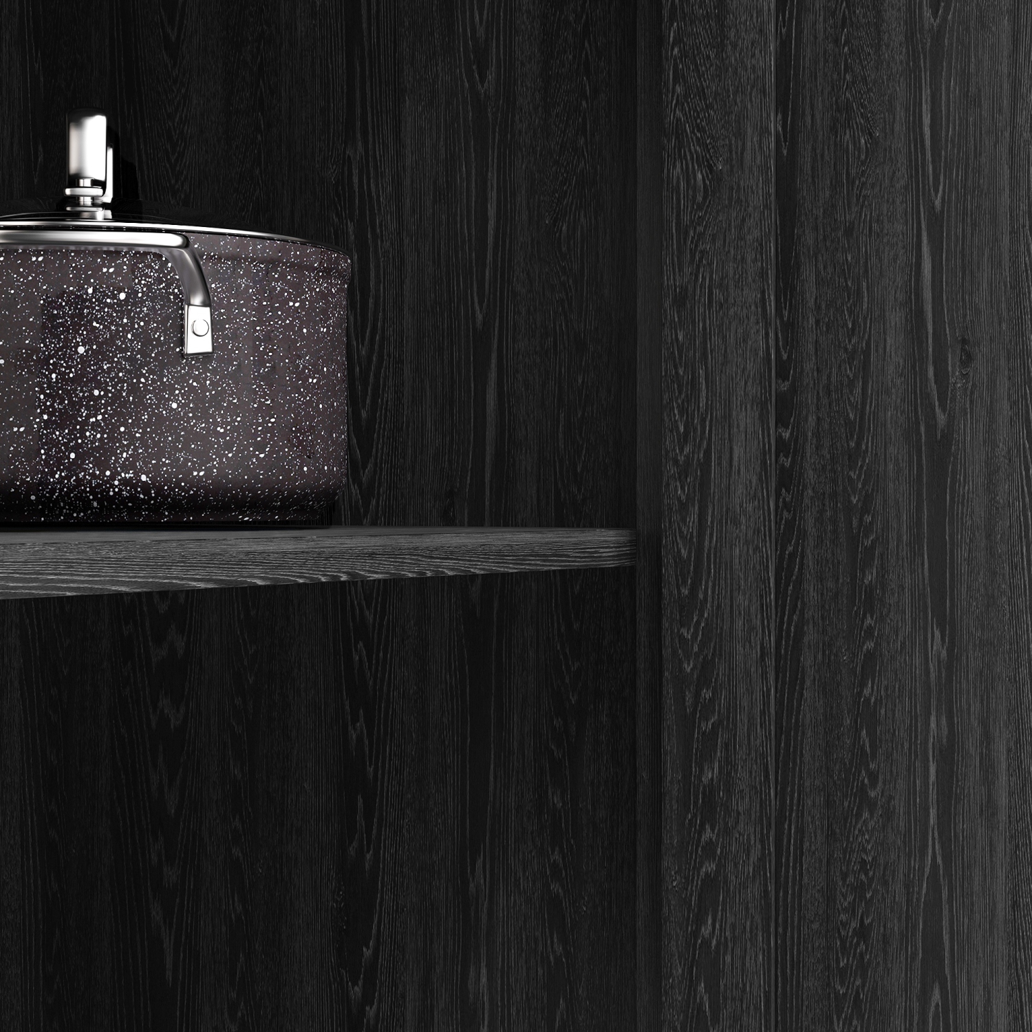 HOMCOM 72" Farmhouse Kitchen Pantry Cabinet, Buffet Storage Cabinet with 4 Barn Doors and Adjustable Shelves, Black