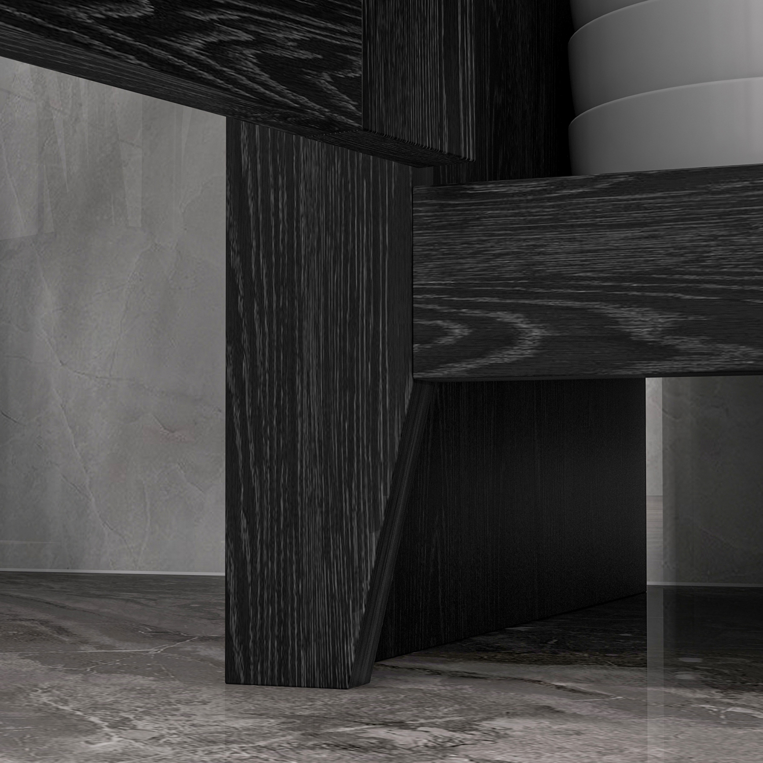 HOMCOM 48" Kitchen Pantry Cabinet, Freestanding Farmhouse Kitchen Storage Cabinet with Barn Door and Adjustable Shelves, Black