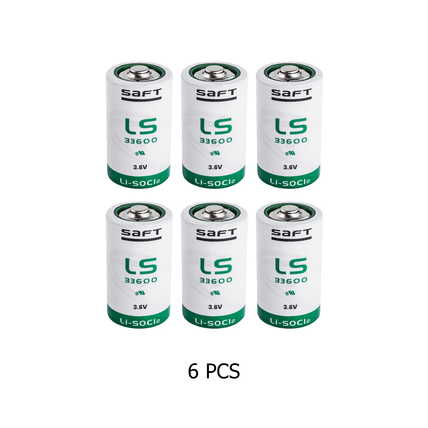 Piles au lithium 17000&nbsp;mAh D de LS33600 3,6 V de Saft