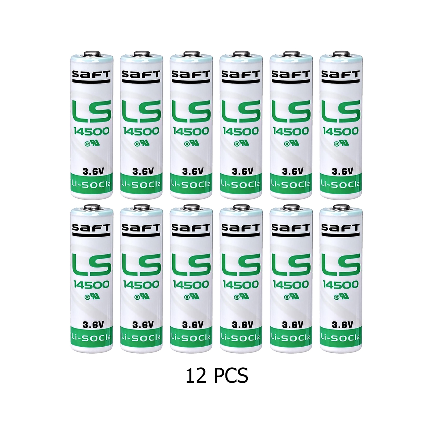 Piles AA au lithium 2600&nbsp;mAh de 3,6 V de SAFT LS14500