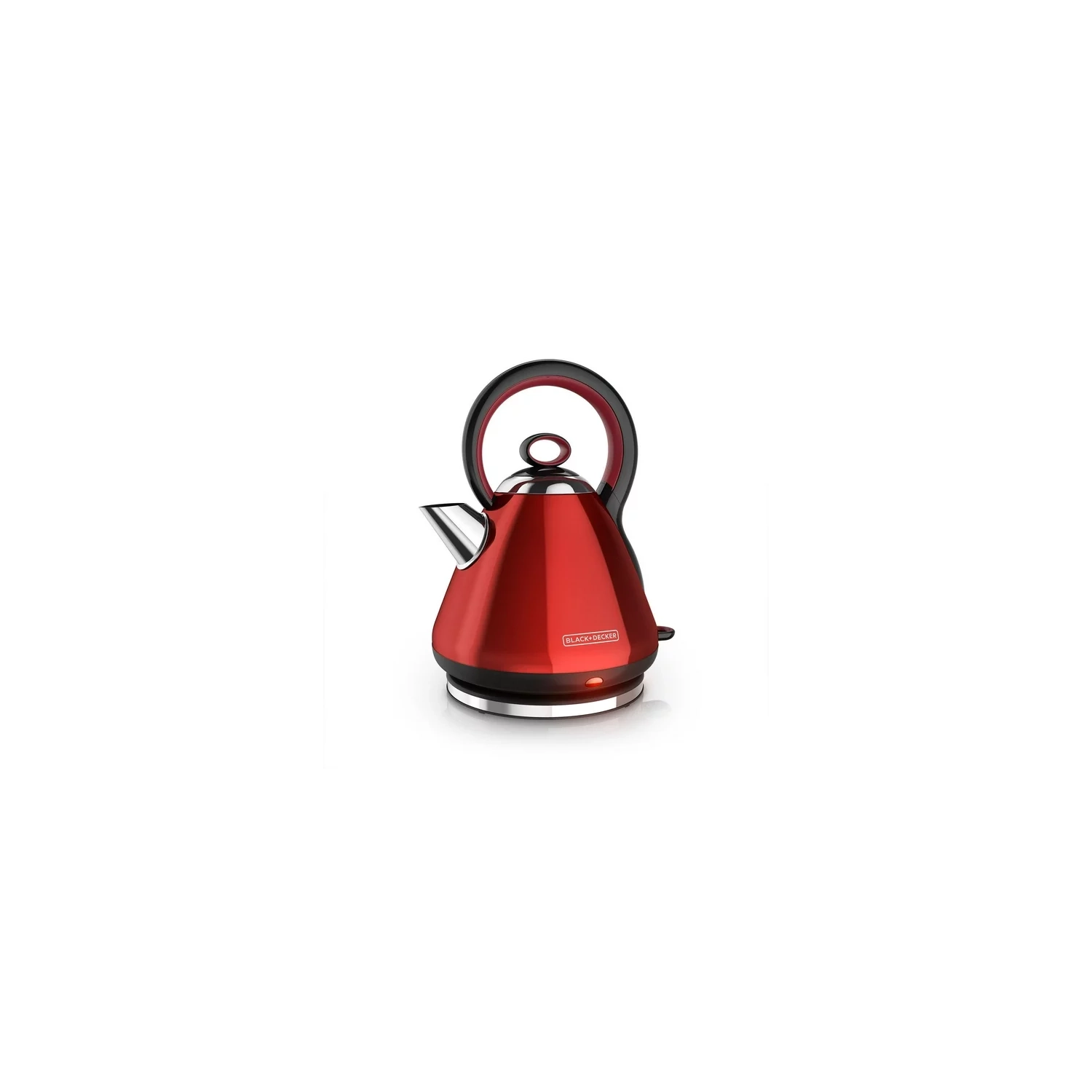 Bouilloire électrique sans fil Black + Decker de 1,7 L en rouge 