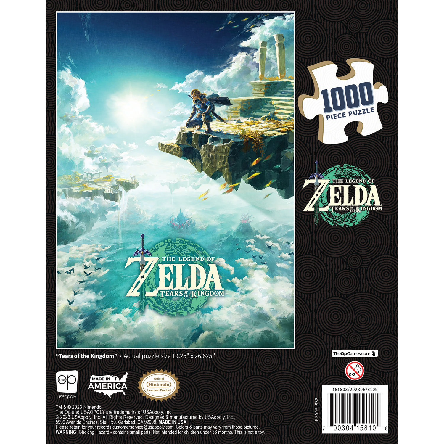 Casse-tête The Legend of Zelda: Tears of the Kingdom de USAopoly - 1000 morceaux