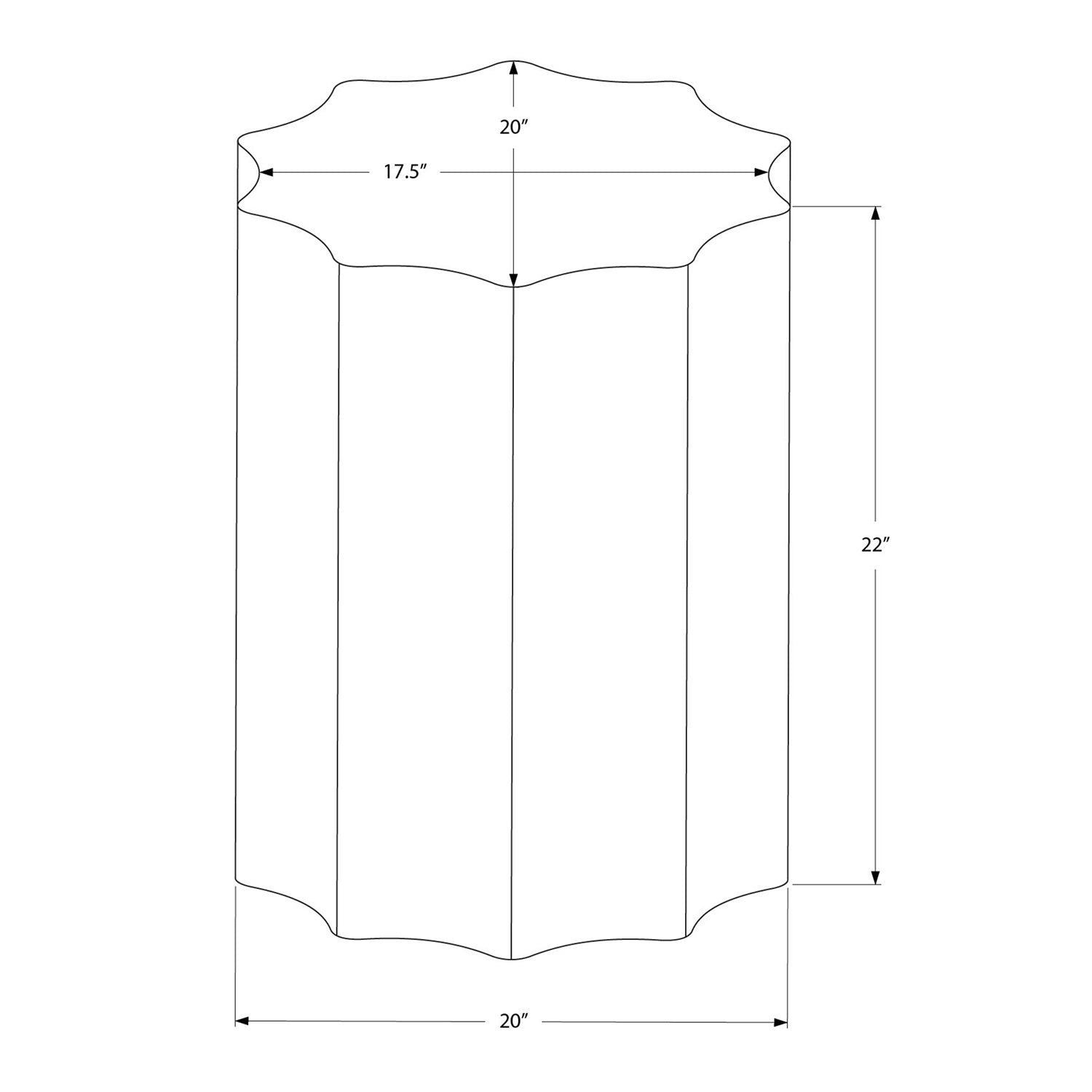 Monarch Specialties I 3900 - Accent Table, Drum, Side, End, Nightstand, Lamp, Living Room, Bedroom, Gold Metal, Contemporary, Modern