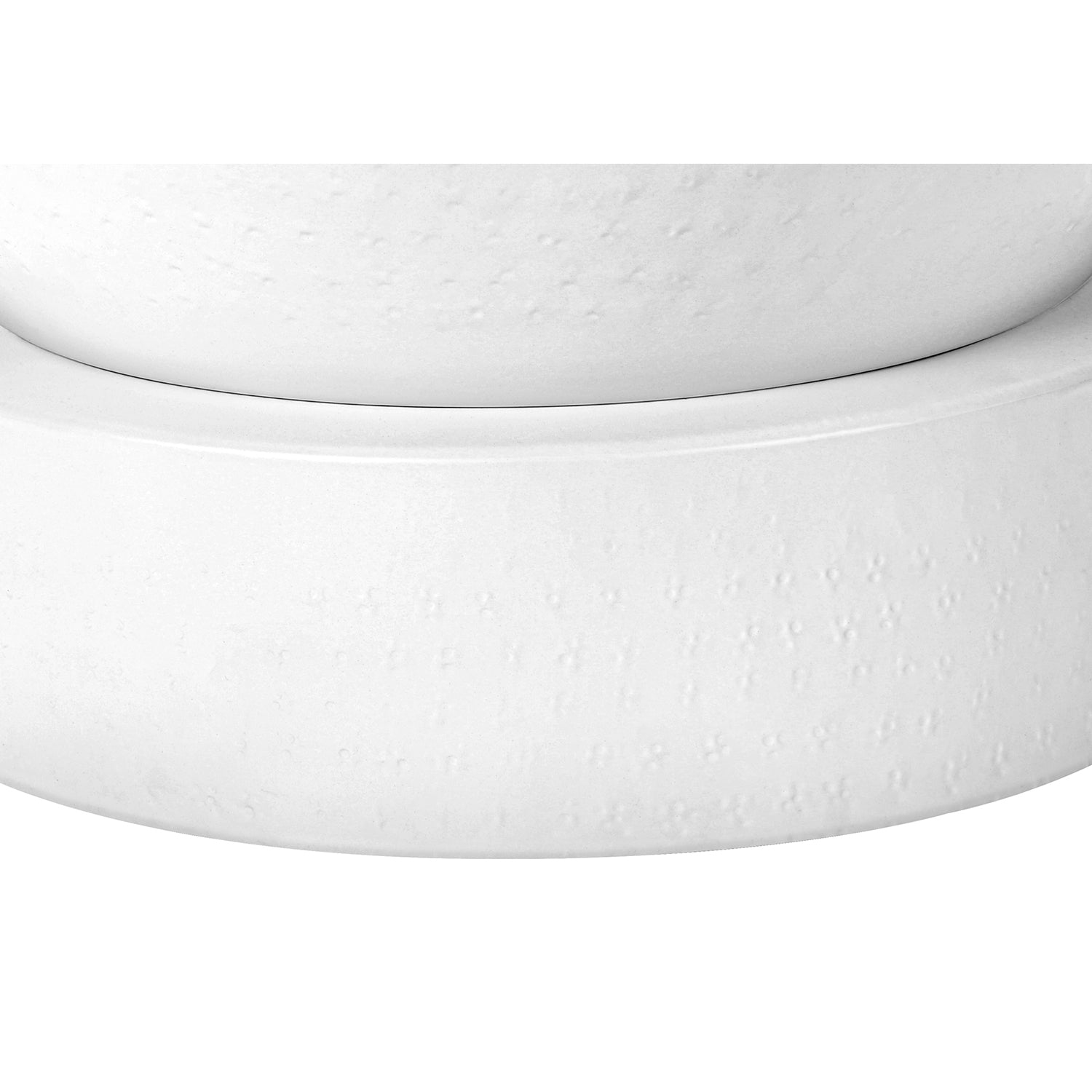 Monarch Specialties I 3921 - Accent Table, Drum, Side, End, Nightstand, Lamp, Living Room, Bedroom, White Metal, Contemporary, Modern