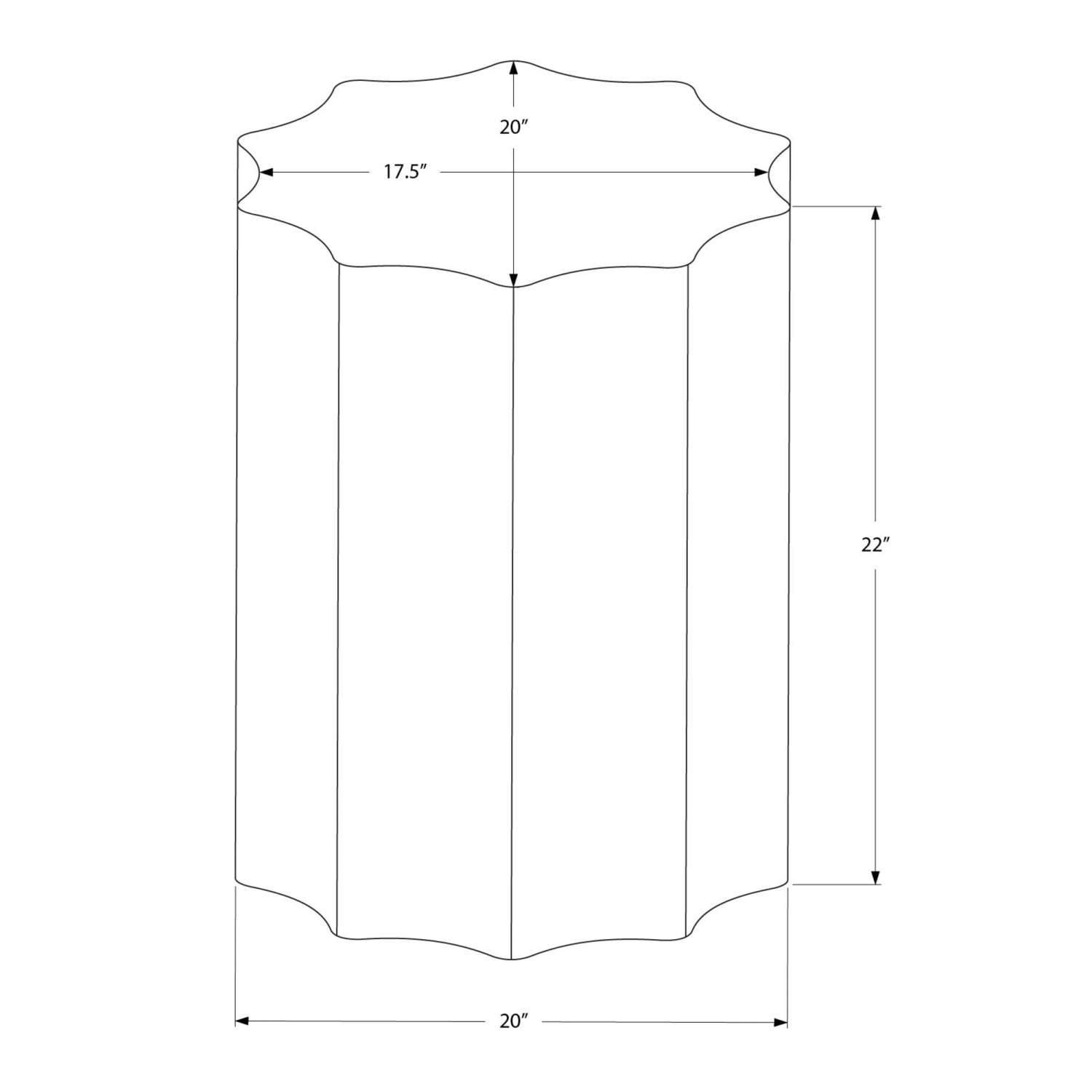 Monarch Specialties I 3901 - Accent Table, Drum, Side, End, Nightstand, Lamp, Living Room, Bedroom, Copper Metal, Contemporary, Modern