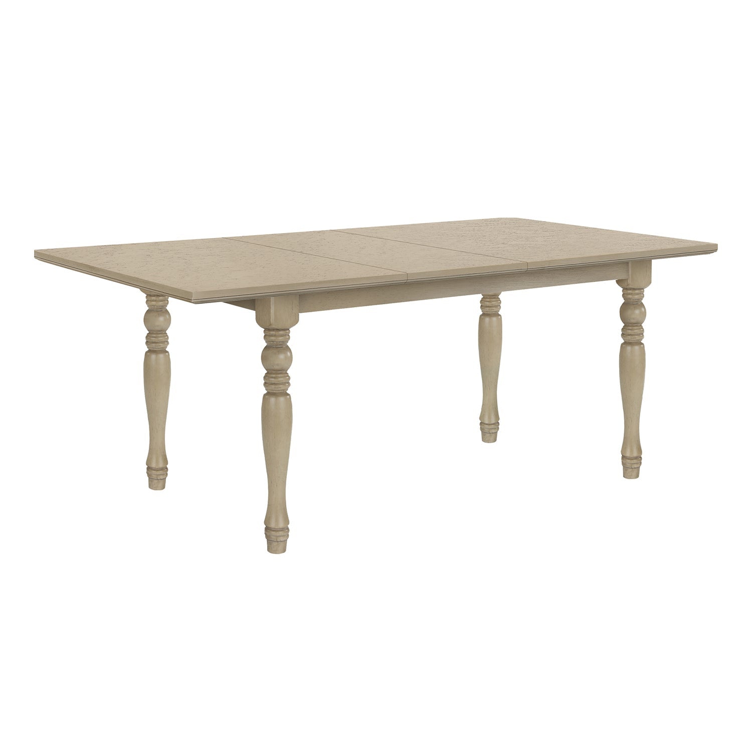Monarch Specialties I 1391 - Dining Table, 78" Rectangular, 18" Extension Panel, Veneer Top, Solid Wood Legs, Dining Room, Kitchen, Antique Grey