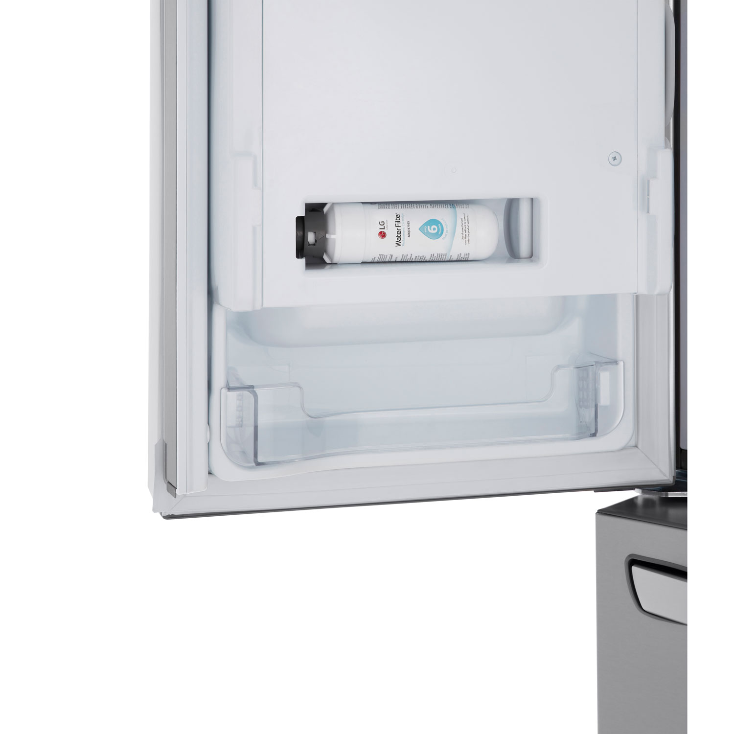 Réfrigérateur à deux portes à profondeur de comptoir MAX Smart Mirror InstaView 36 po 26 pi³ de LG - Acier inoxydable - Exclusivité BBY