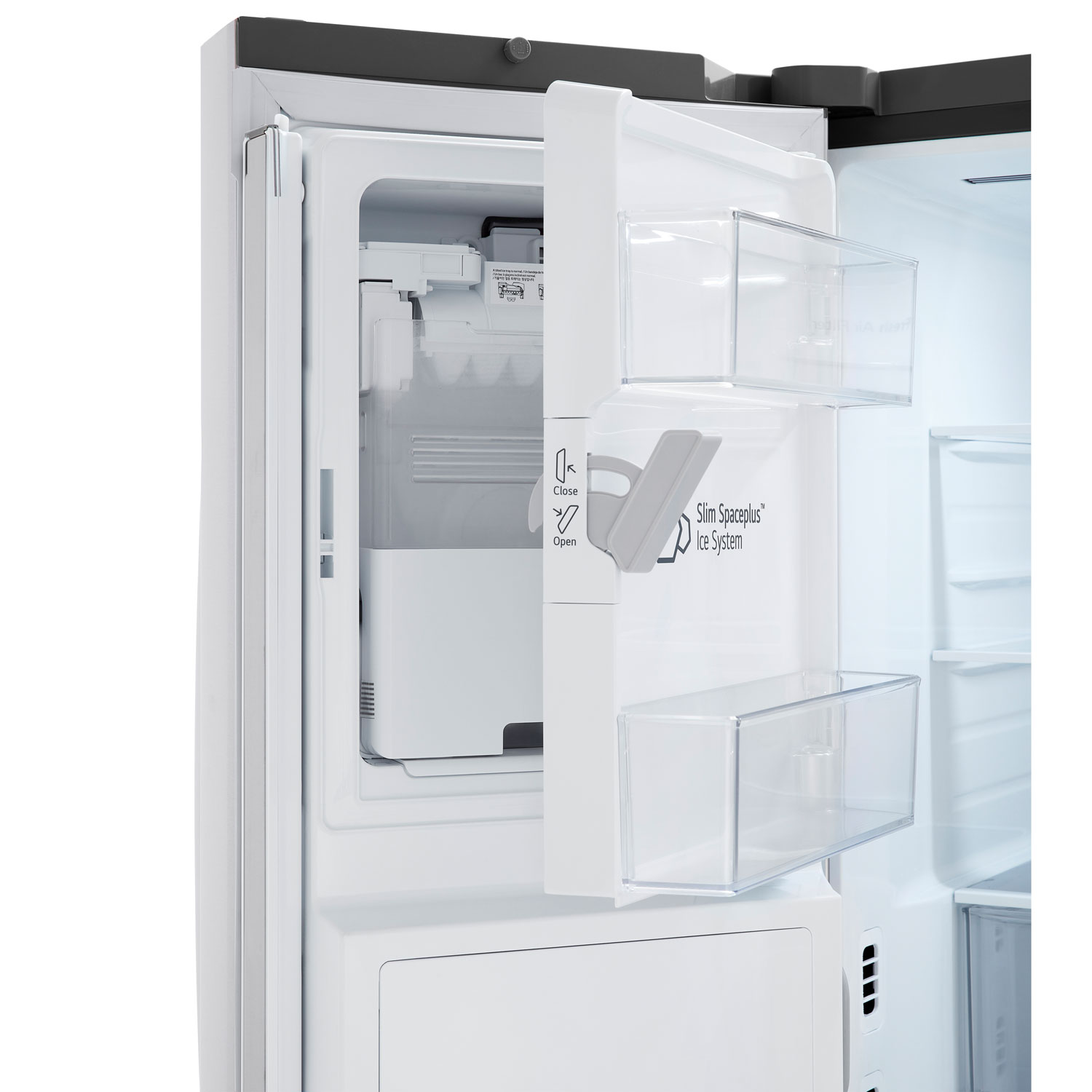 Réfrigérateur à deux portes à profondeur de comptoir MAX Smart Mirror InstaView 36 po 26 pi³ de LG - Acier inoxydable - Exclusivité BBY