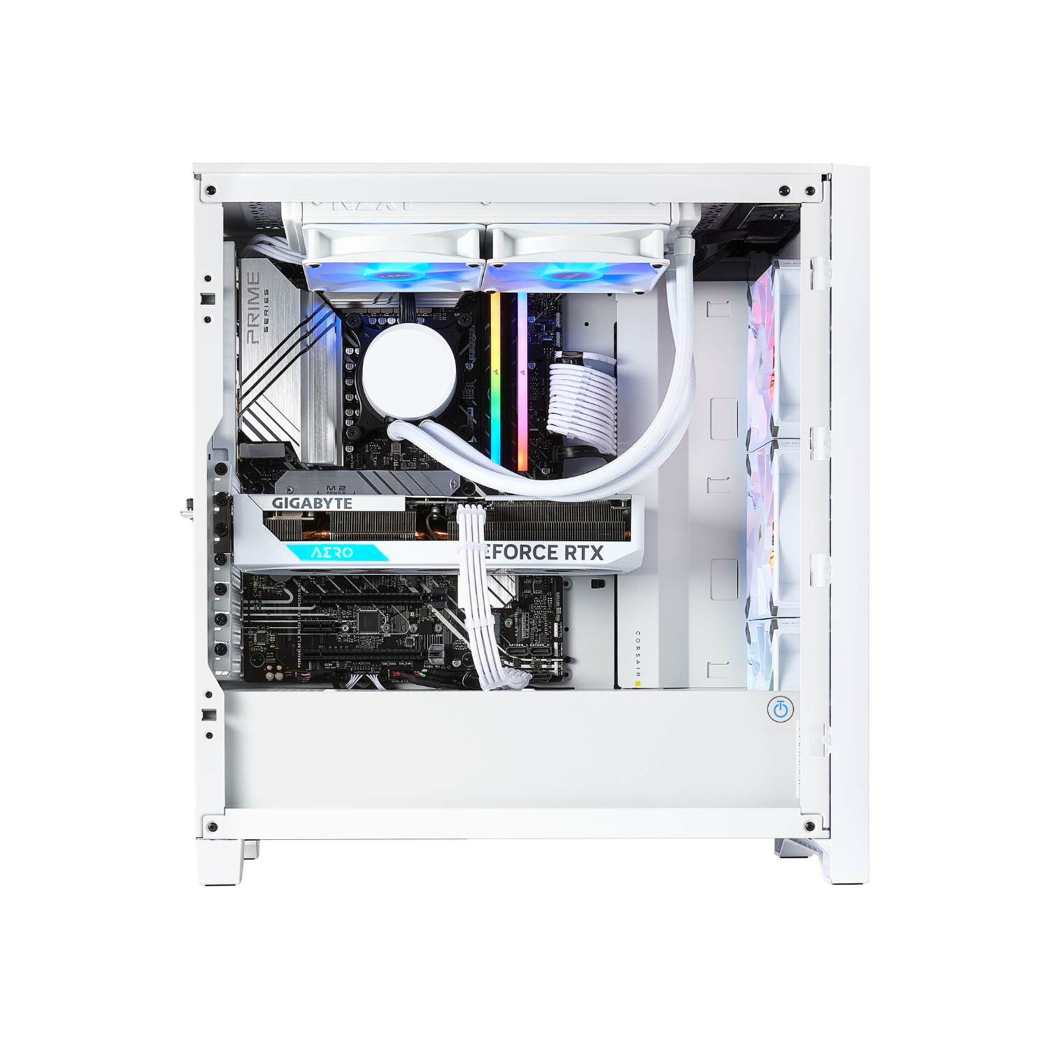 TECHNOID White Gaming PC (RTX 4060 Ti - Intel Core i7 14700K Gen- 32 GB RAM  DDR5- 2TB SSD - Win 11 Pro - Keyboard Mouse)